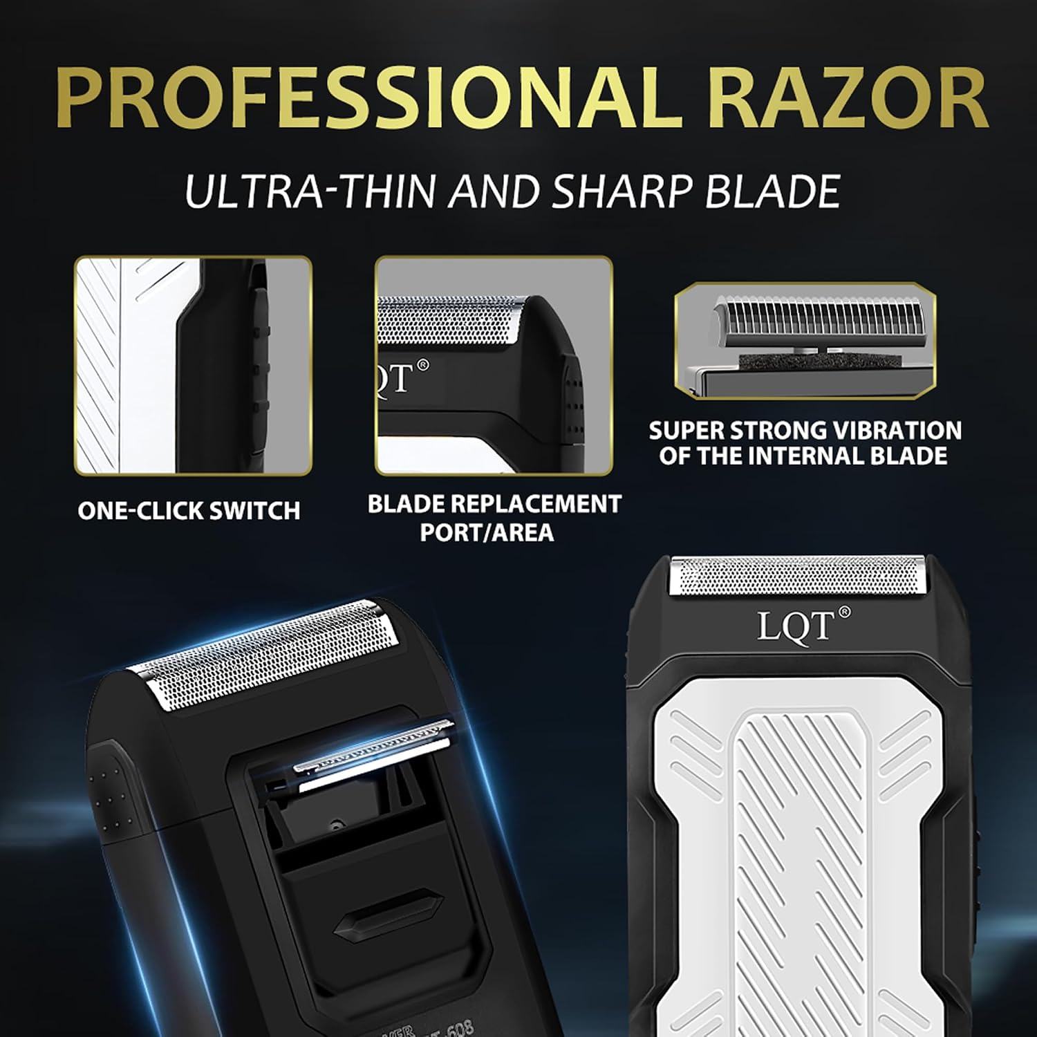 Detalle 2 de Hair Clippers for Men with LED Display: 4-Piece Cordless Grooming Kit by LQT