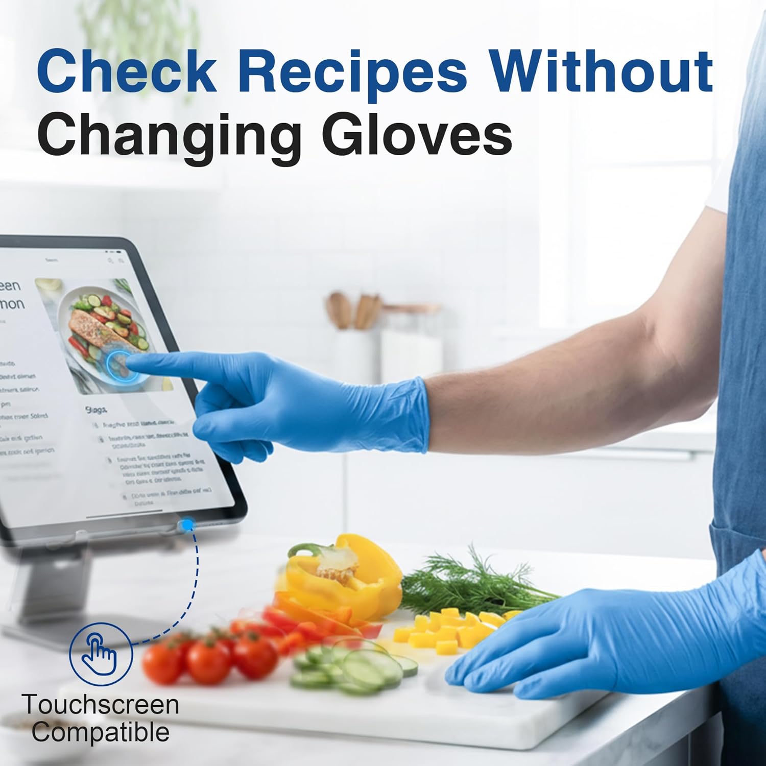 Thumbnail 3 de Schneider Vinyl Synthetic Exam Gloves, 4 Mil – Latex Free, Food Safe & Ambidextrous