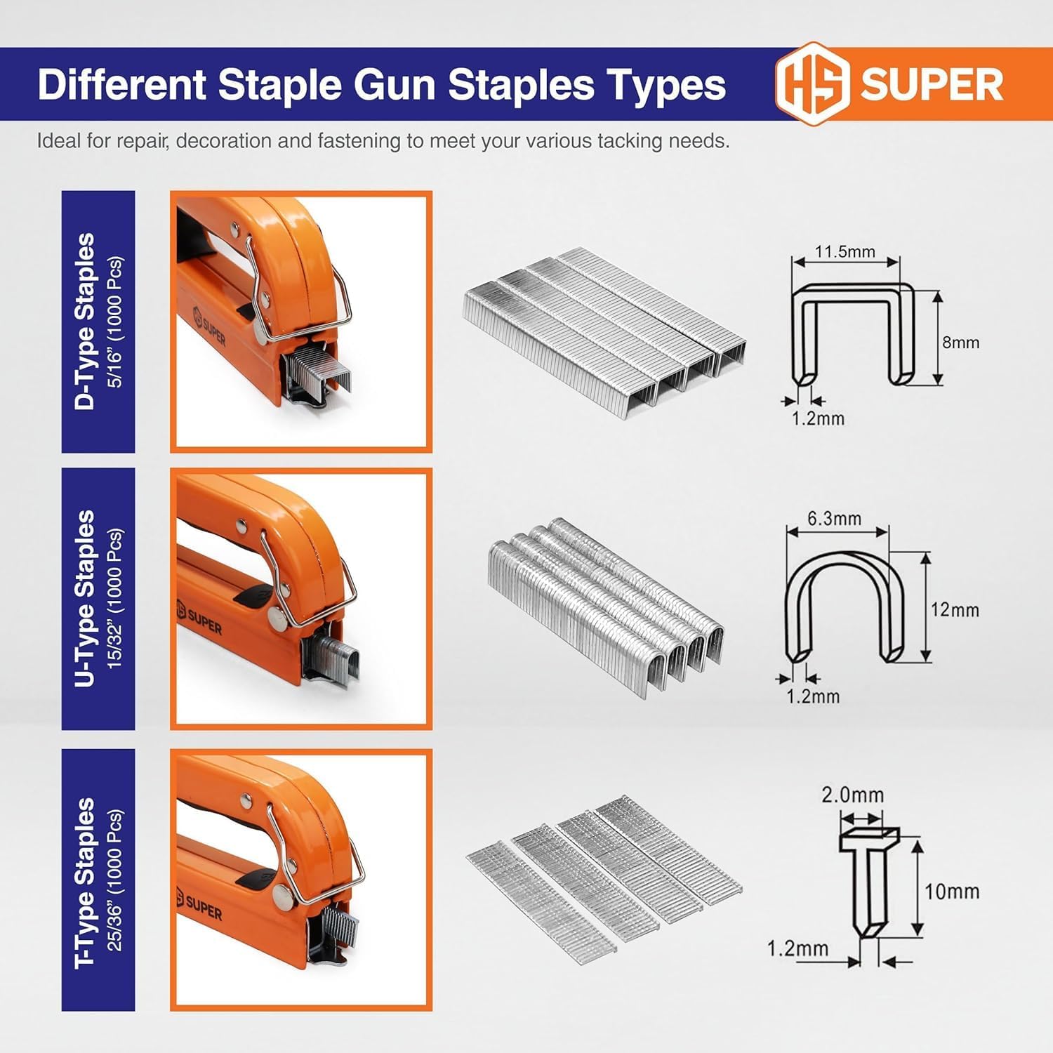 Thumbnail 6 de HS Super 3-in-1 Heavy Duty Staple Gun 3000