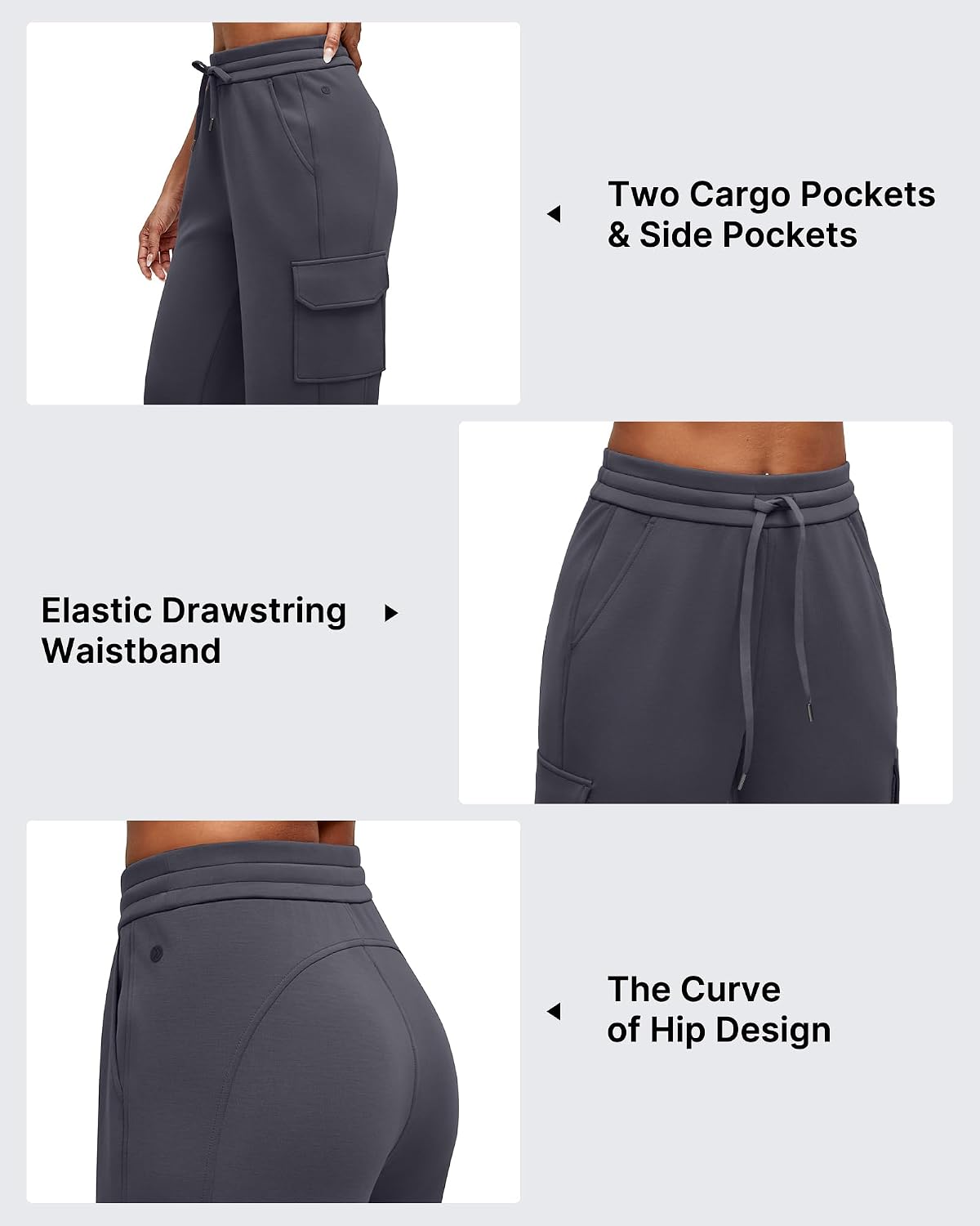Detalle 2 de G4Free Modal Wide-Leg Cargo Sweatpants