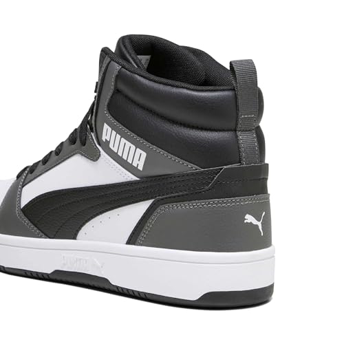 Detalle 2 de PUMA Unisex Rebound V6 Turnschuhe – Puma White/Puma Black Shadow Gray (Größe 40 EU)