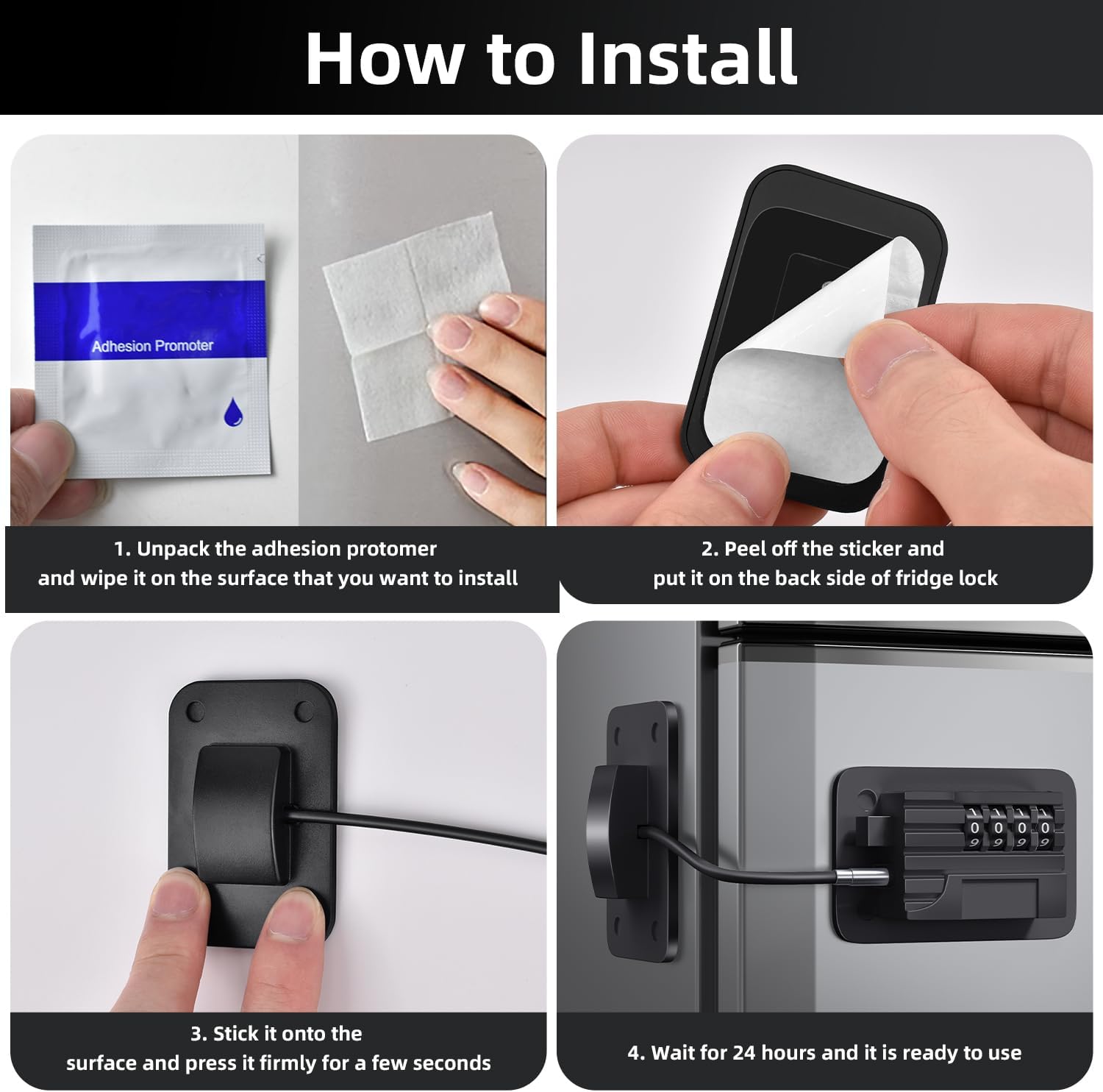 Thumbnail 3 de Ougourim Refrigerator Lock with 4-Digit Code