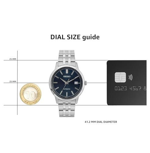 Detalle de Seiko SRPH87K1 Men’s Analog Automatic Watch with Stainless Steel Strap