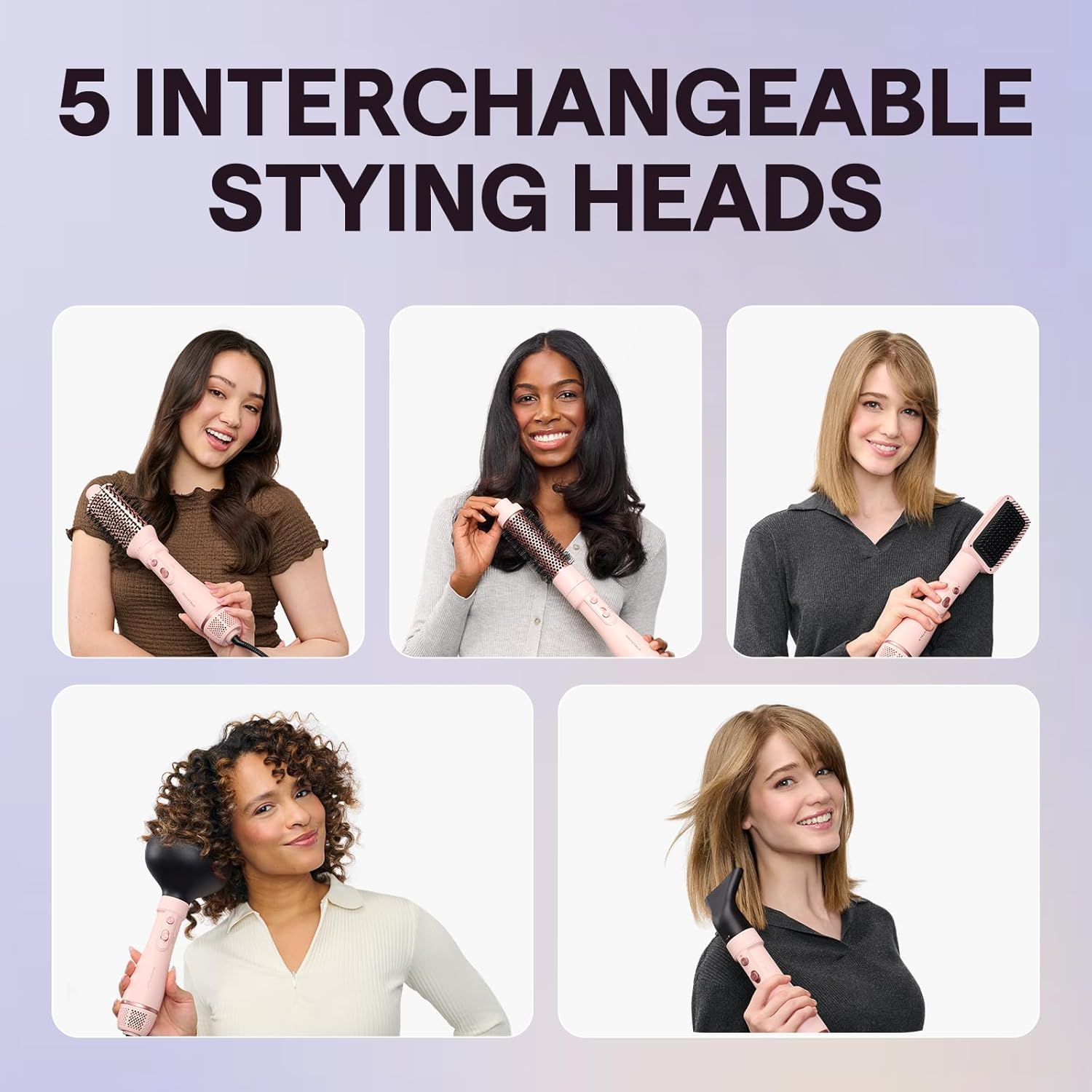 Detalle de Wavytalk Hair Dryer Brush – 5-in-1 Air Sculp UK Plug 💇♀