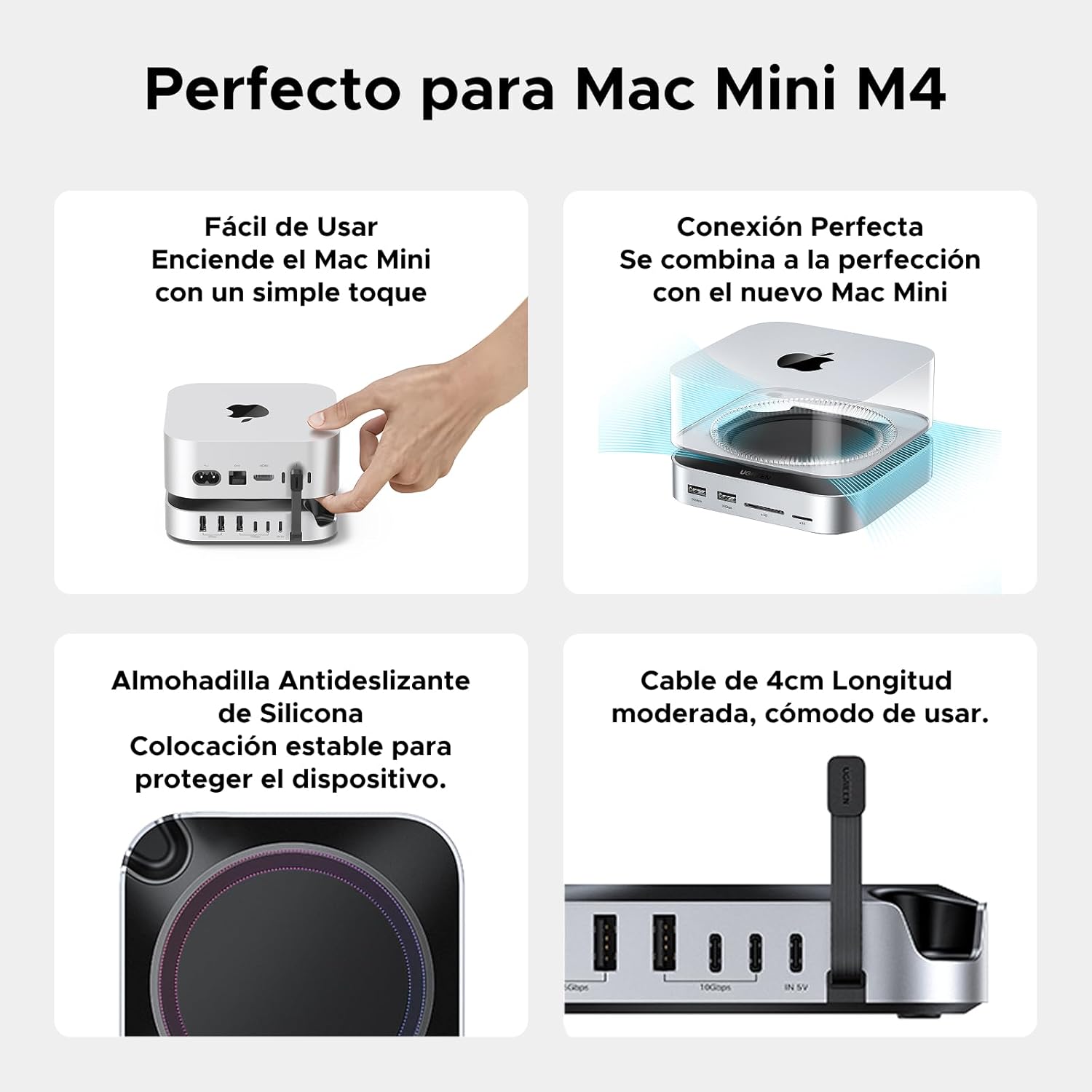 Thumbnail 5 de UGREEN Docking Station Mac Mini M4 M4 Pro 🚀 10 en 1 con SSD y puertos