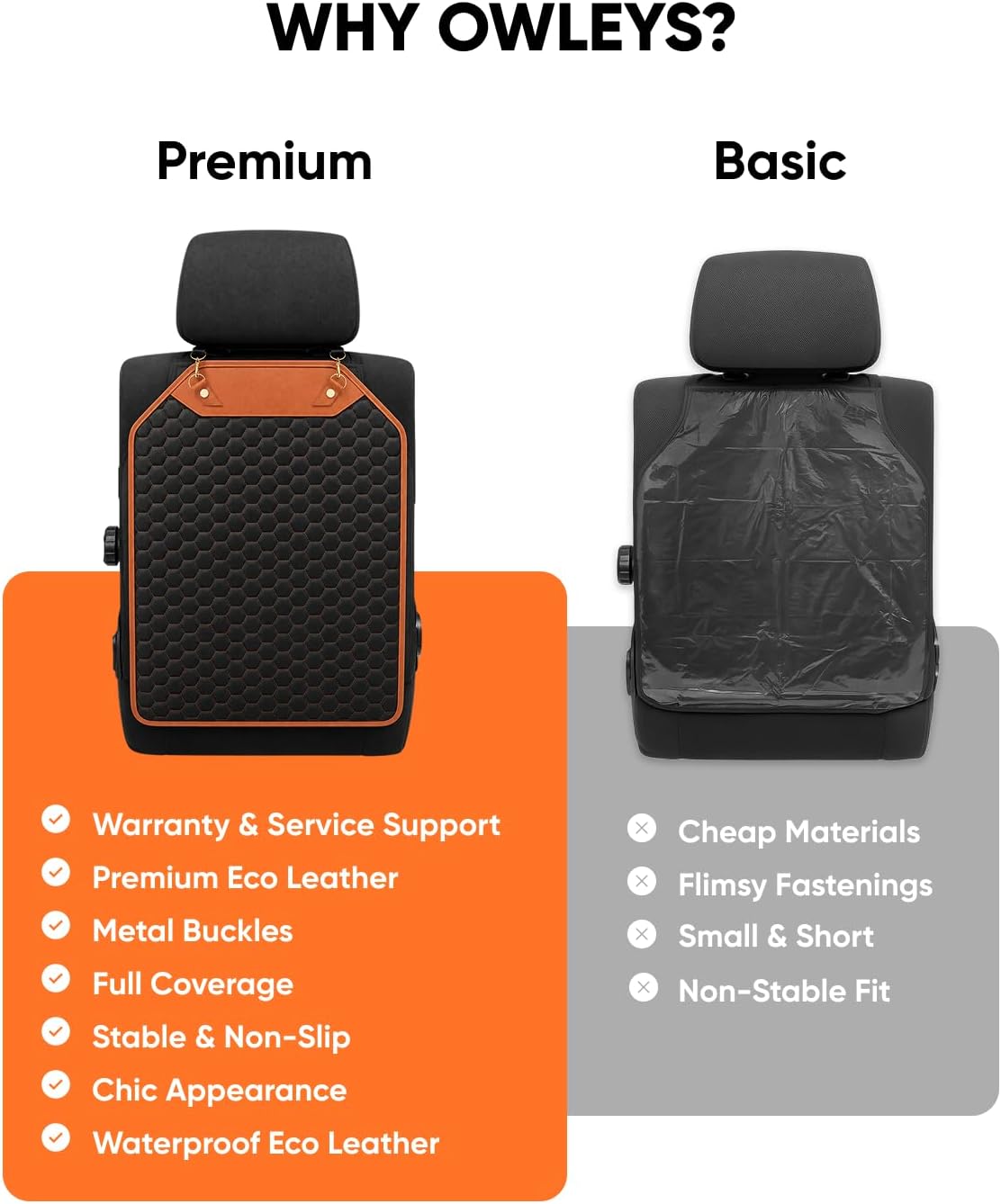 Detalle 2 de Owleys Kick Mat Back Seat Protector