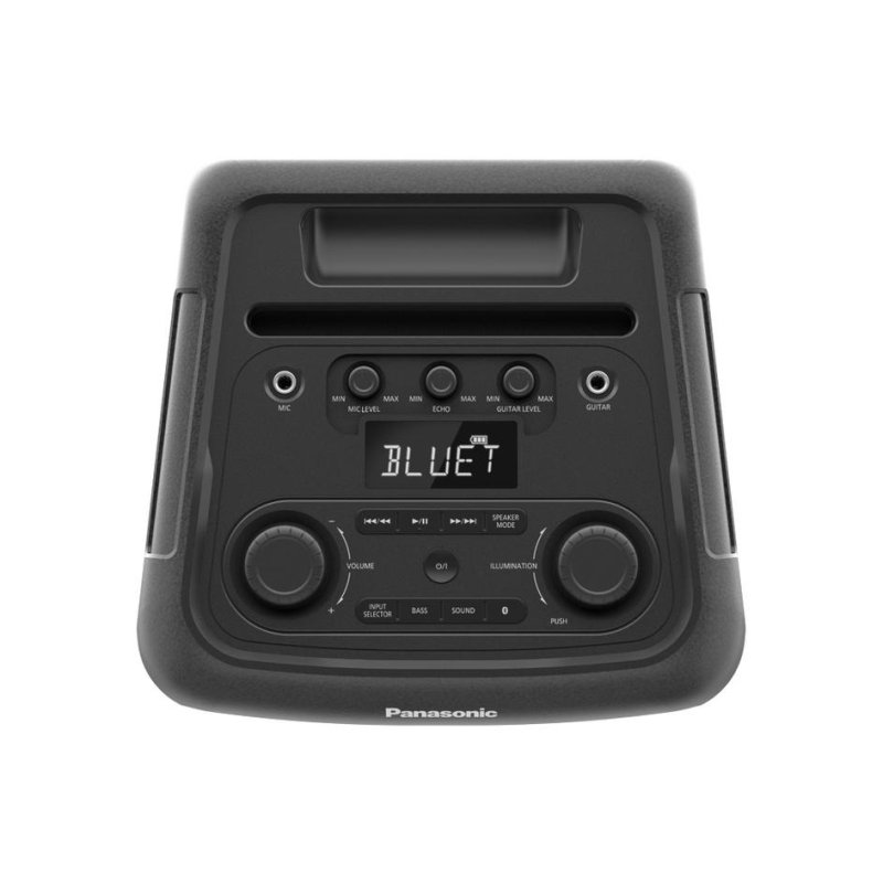 Detalle de Altavoces Panasonic SC-BMAX10E: Torre estéreo 150 W con Bluetooth 5.0 y LED multicolor