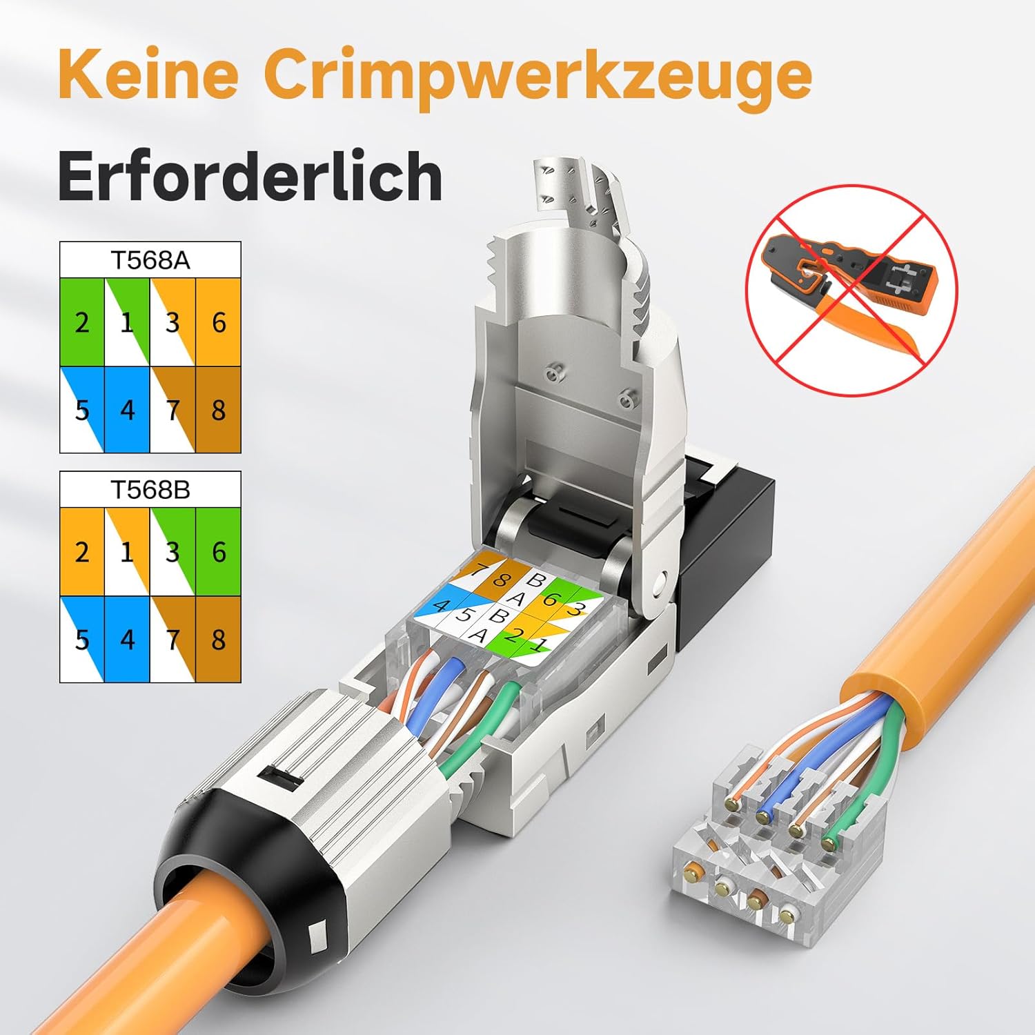 Thumbnail 1 de Ltemziiy Cat 7 RJ45 Stecker 10 Gbit/s