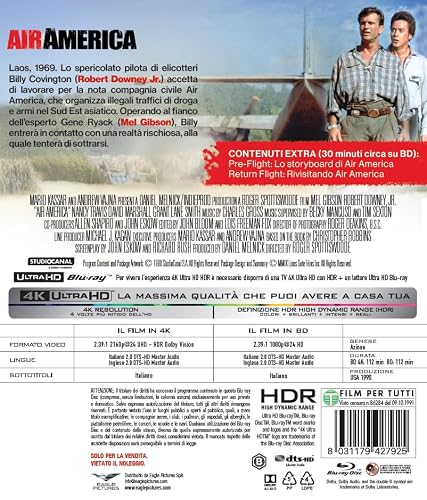 Detalle 2 de Air America - 35° Anniversario | 4Kult (Bd 4K + Bd Hd) di Eagle Pictures