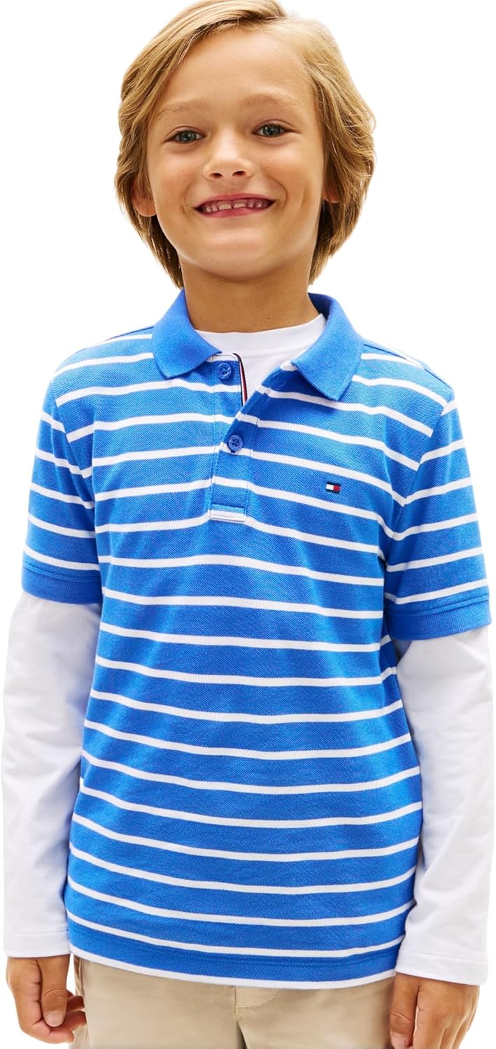 Thumbnail 5 de Tommy Hilfiger Polos garçon en pur coton, col et manches côtelés