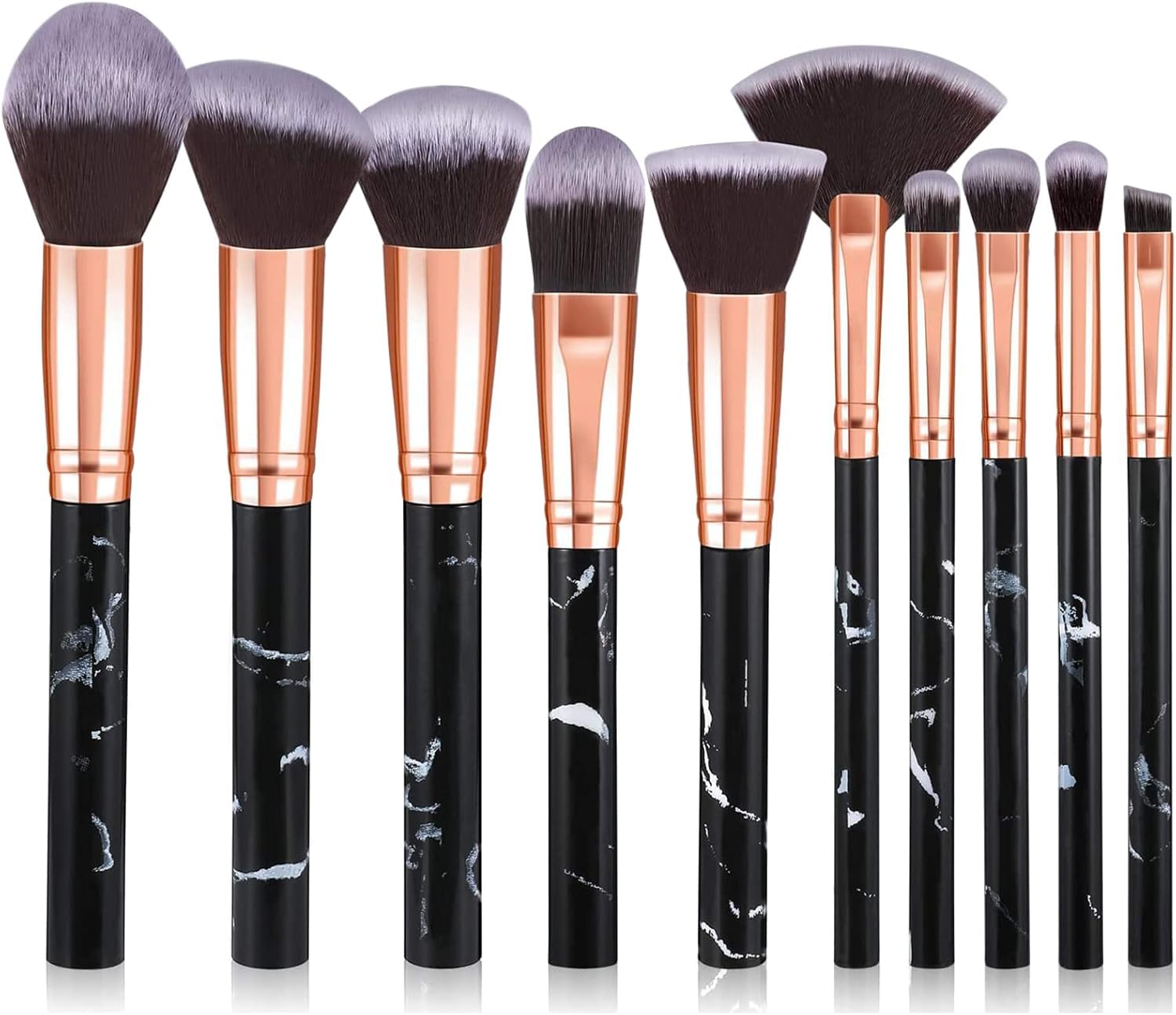 Thumbnail 6 de Makeup Pinselset Start Makers 15Pcs – 15-teiliges Set mit Marble-Design, ideal für Foundation, Rouge und Lidschatten