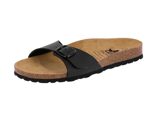 Detalle de Lico Femme Bioline Once: Mules/clogs Noir 39 EU, confort et simplicité durable