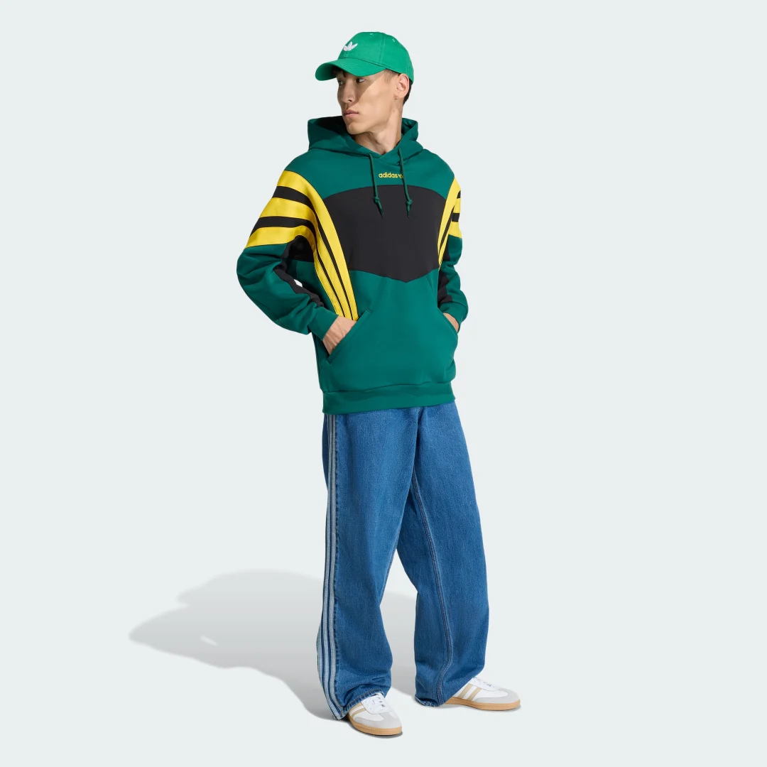 Detalle de Adidas Sudadera con capucha Santiago HD – Verde