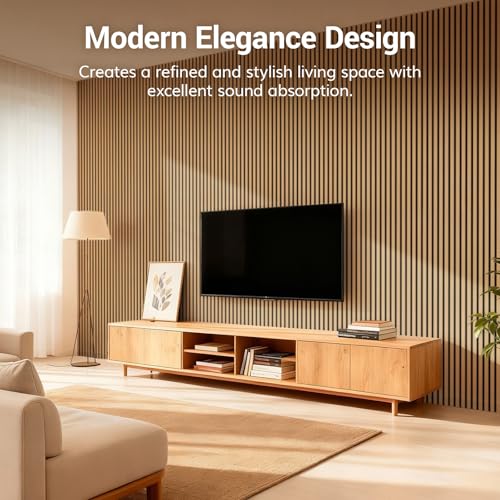 Detalle 1 de TONOR Wood Wall Panels, 4-Pack, 120 x 60 cm, Wood Veneer
