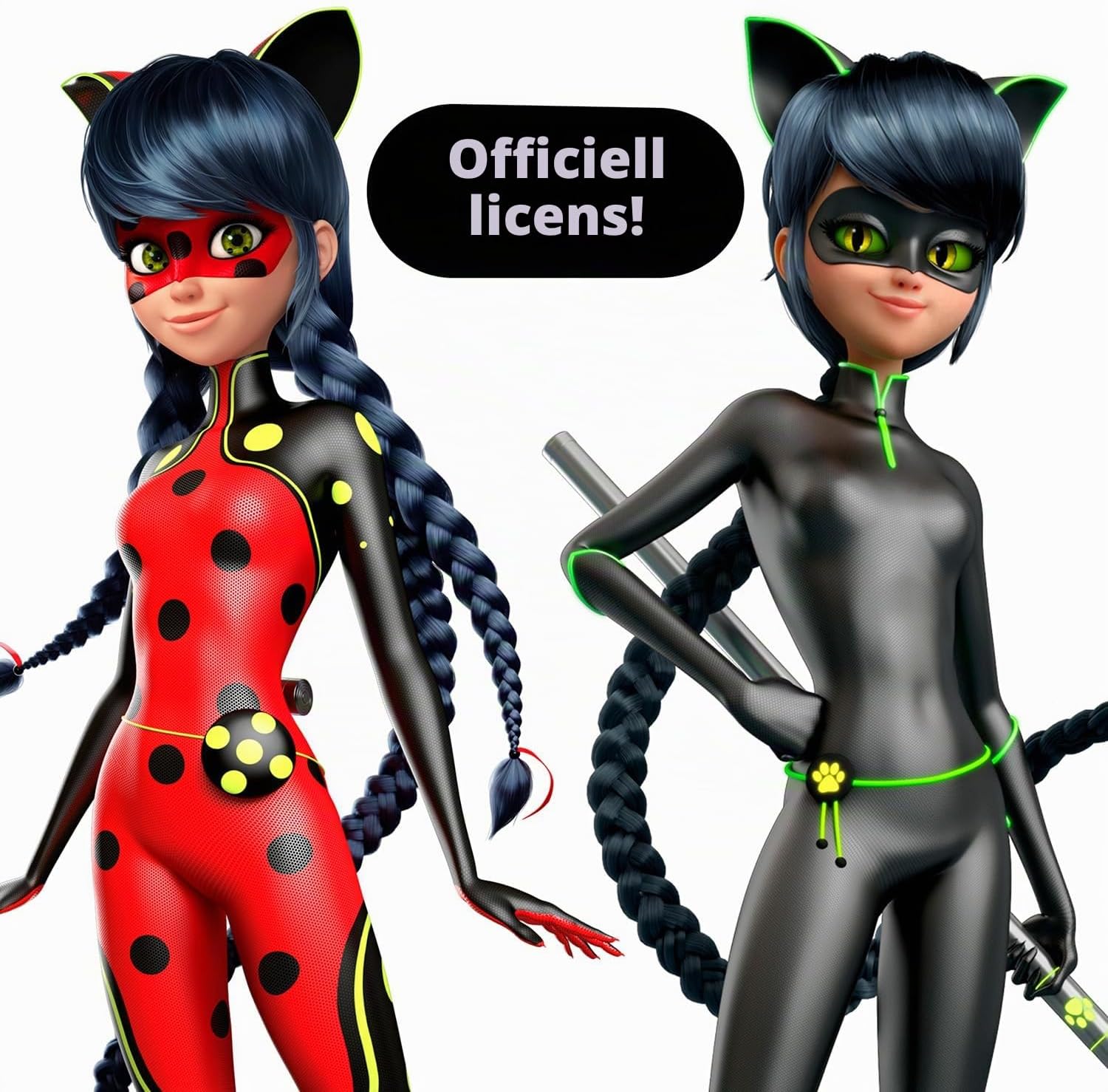 Detalle de Bandai Miraculous P50414 transformationsdocka, 26 cm, två dräkter och rörliga leder