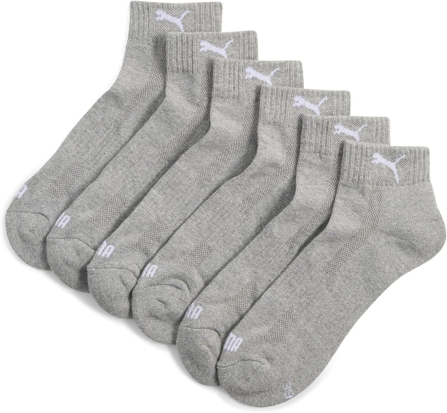 Detalle de PUMA Cushion Quarter 3P: Calzini unisex, comfort quotidiano