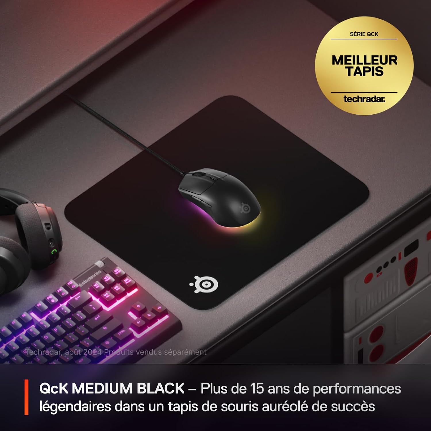 Detalle 2 de SteelSeries QcK tapis de souris 320×270 mm