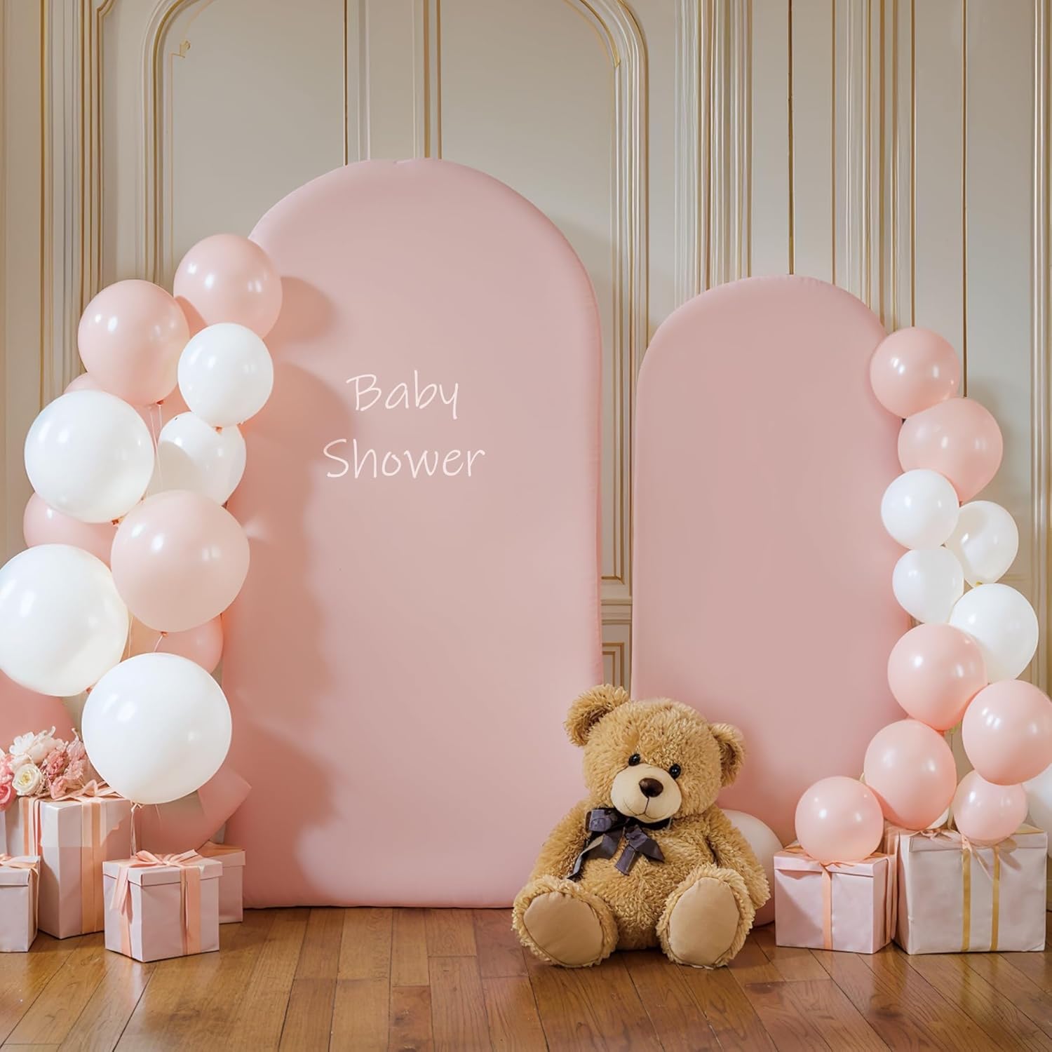 Thumbnail 2 de Pink Arch Cover 2 Set - Stretchy Spandex Backdrop Covers for 7.2ft and 6ft Arch