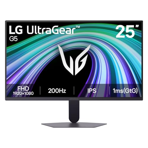 Detalle de LG UltraGear G5 25G523B-B 25" FHD 200Hz IPS Gaming Monitor