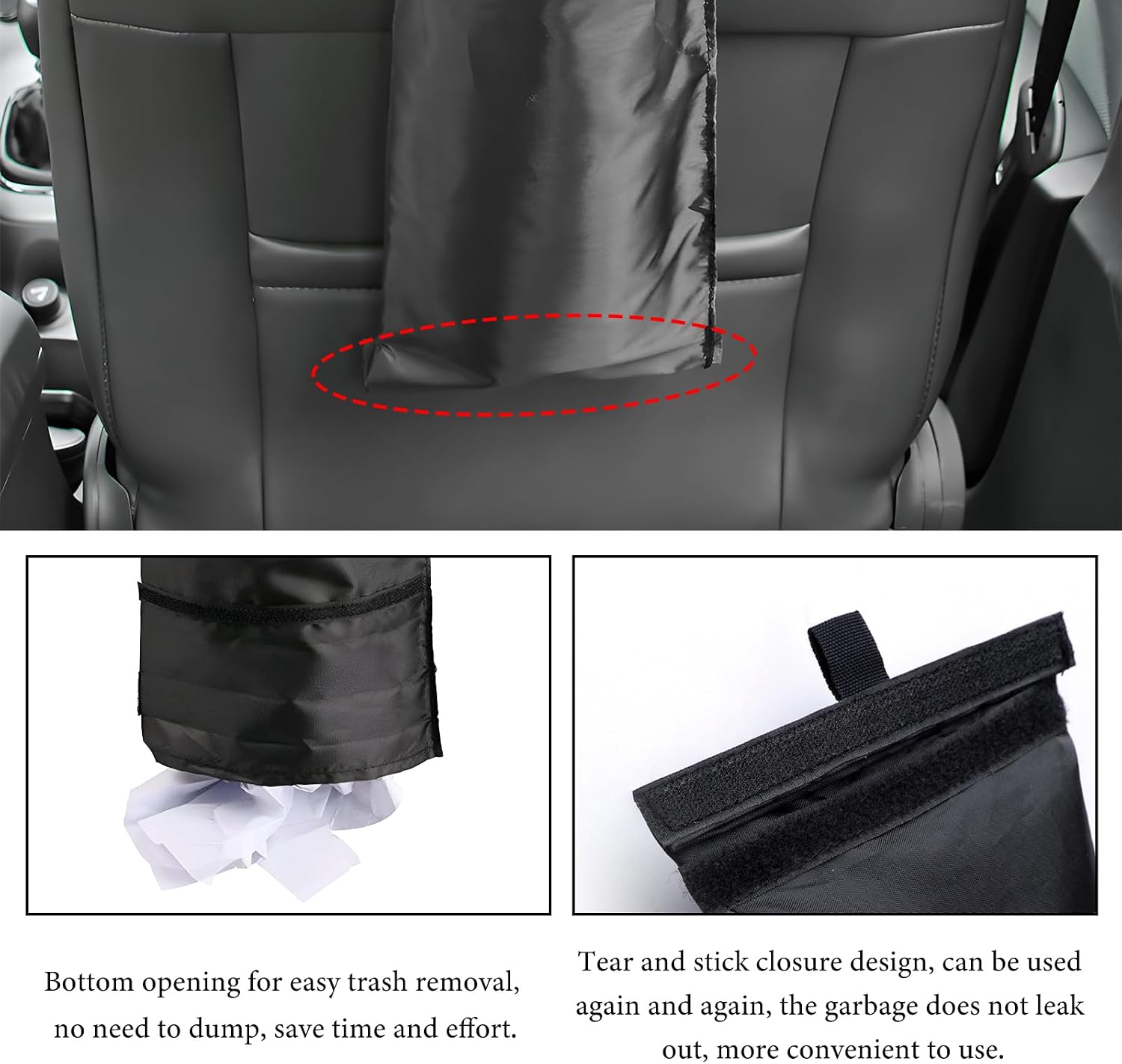 Detalle 1 de LSKASELUE Car Trash Bag, Oxford cloth