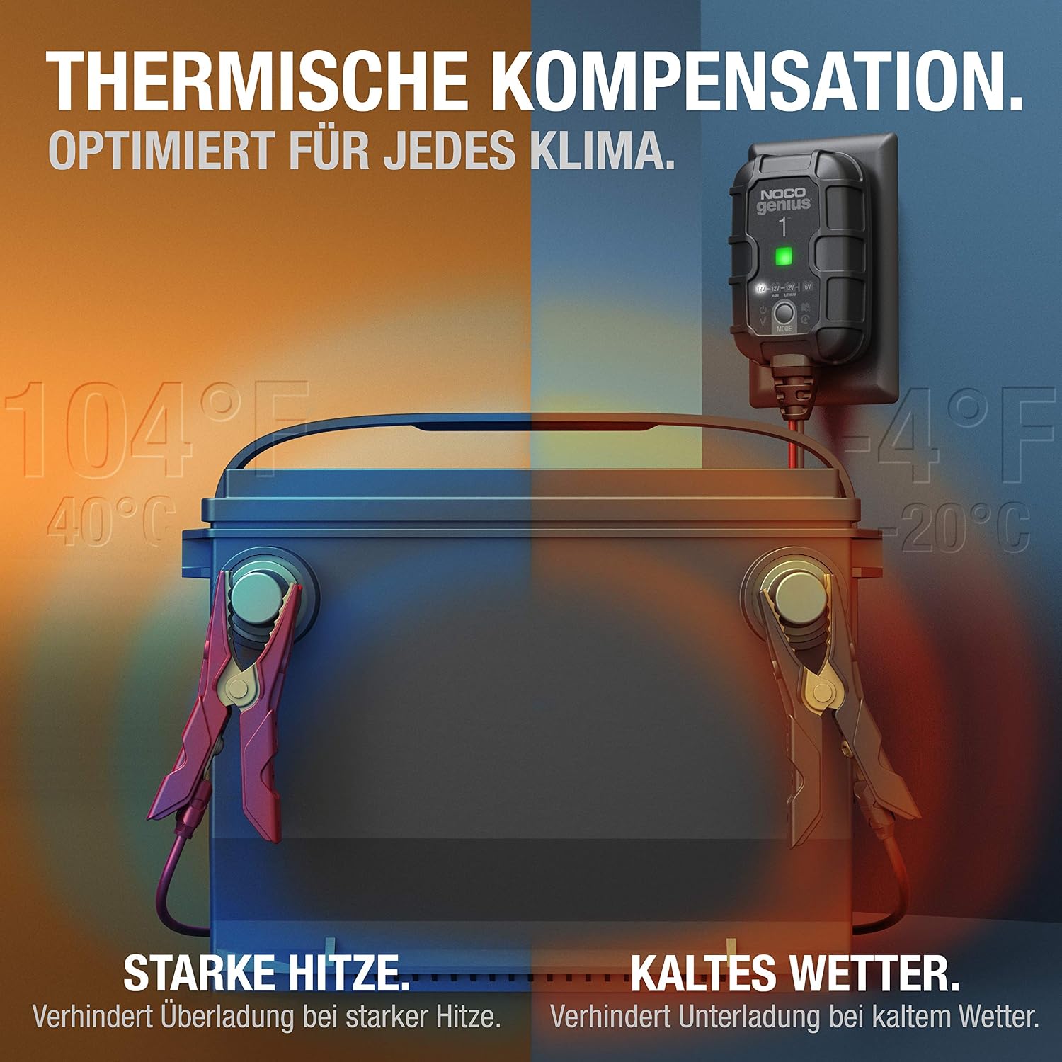 Detalle 2 de NOCO GENIUS1 Batterieladegerät 1A