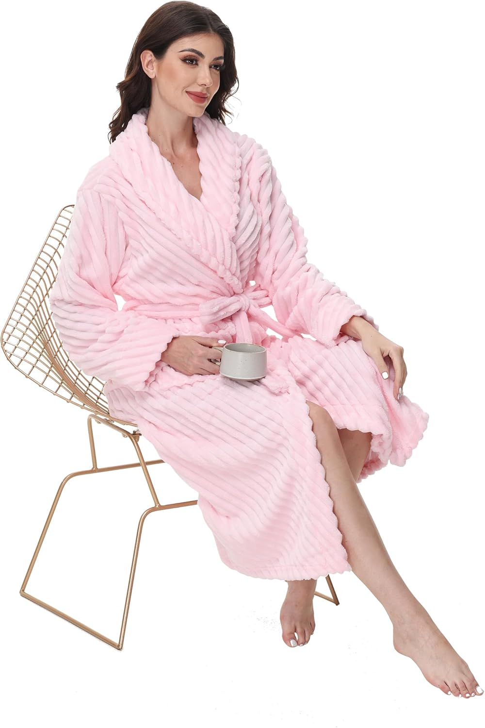 Thumbnail 4 de Yurhap Premium Robes for Women - Super Soft Cozy Fleece Bathrobe