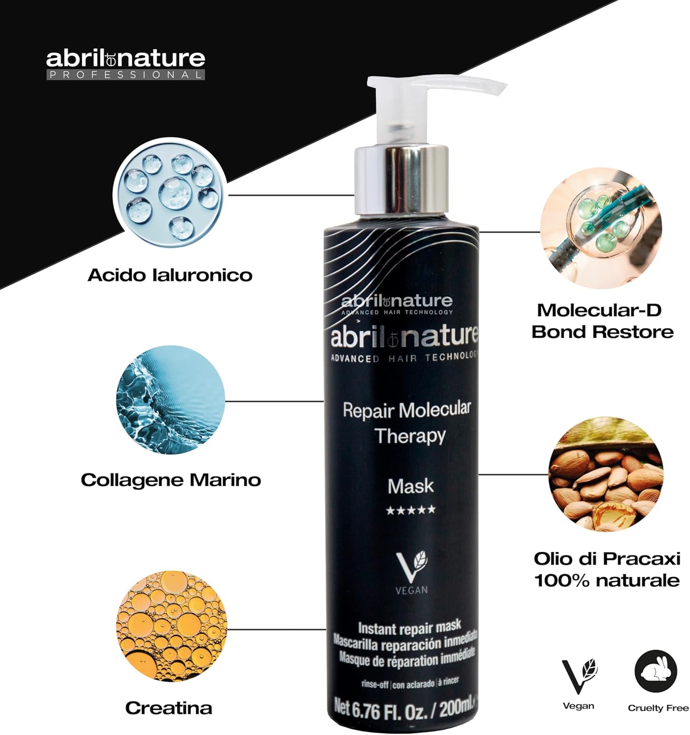 Thumbnail 4 de abril et nature Maschera Molecular Therapy 1000 ml