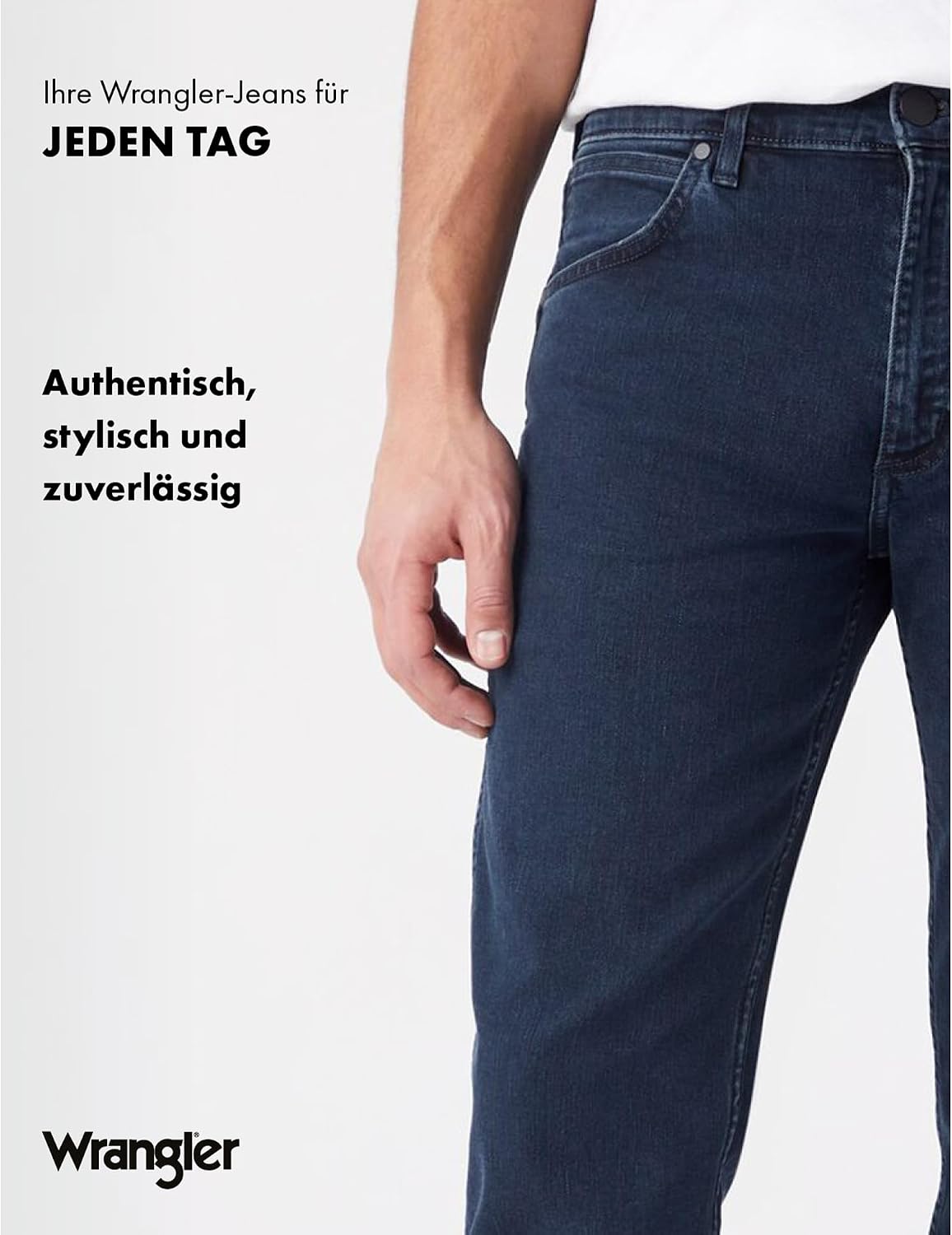 Thumbnail 6 de Wrangler Herren Jeans Greensboro (Modell 112141197) – Casual, Unterhalb der Taille, Regular/ Straight Fit