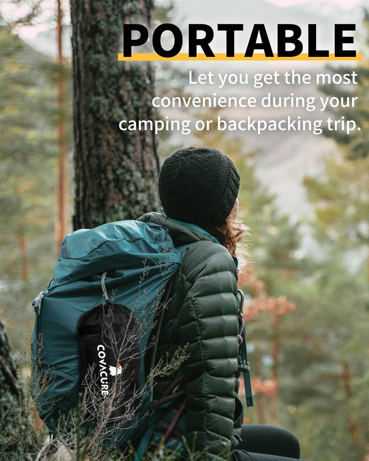 Thumbnail 6 de Covacure Sleeping Bag 210 x 80 cm Ultra Warm: Lightweight, compact and built for reliable outdoor naps