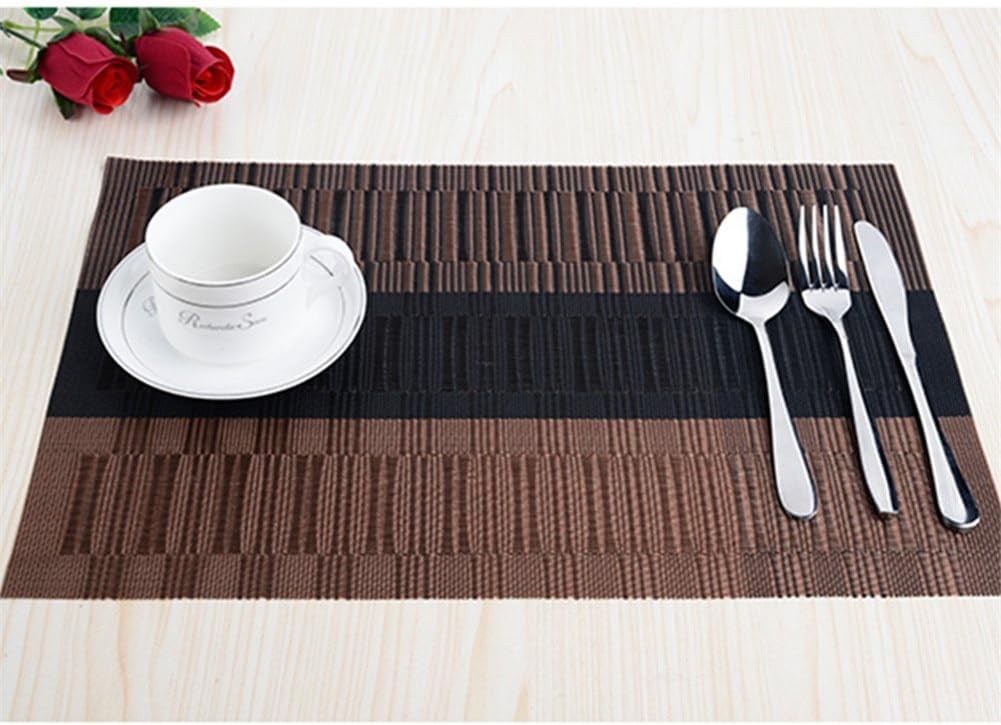 Thumbnail 1 de Fontic 6er Set Platzsets 30x45cm – rutschfeste, hitzebeständige PVC-Tischunterlagen