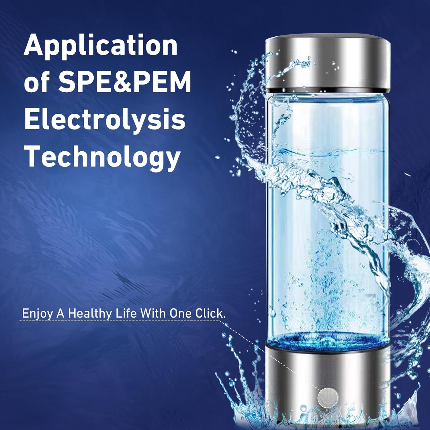 Thumbnail 3 de Hydrogen Water Bottle 420ml: Portable Hydrogen Water Generator