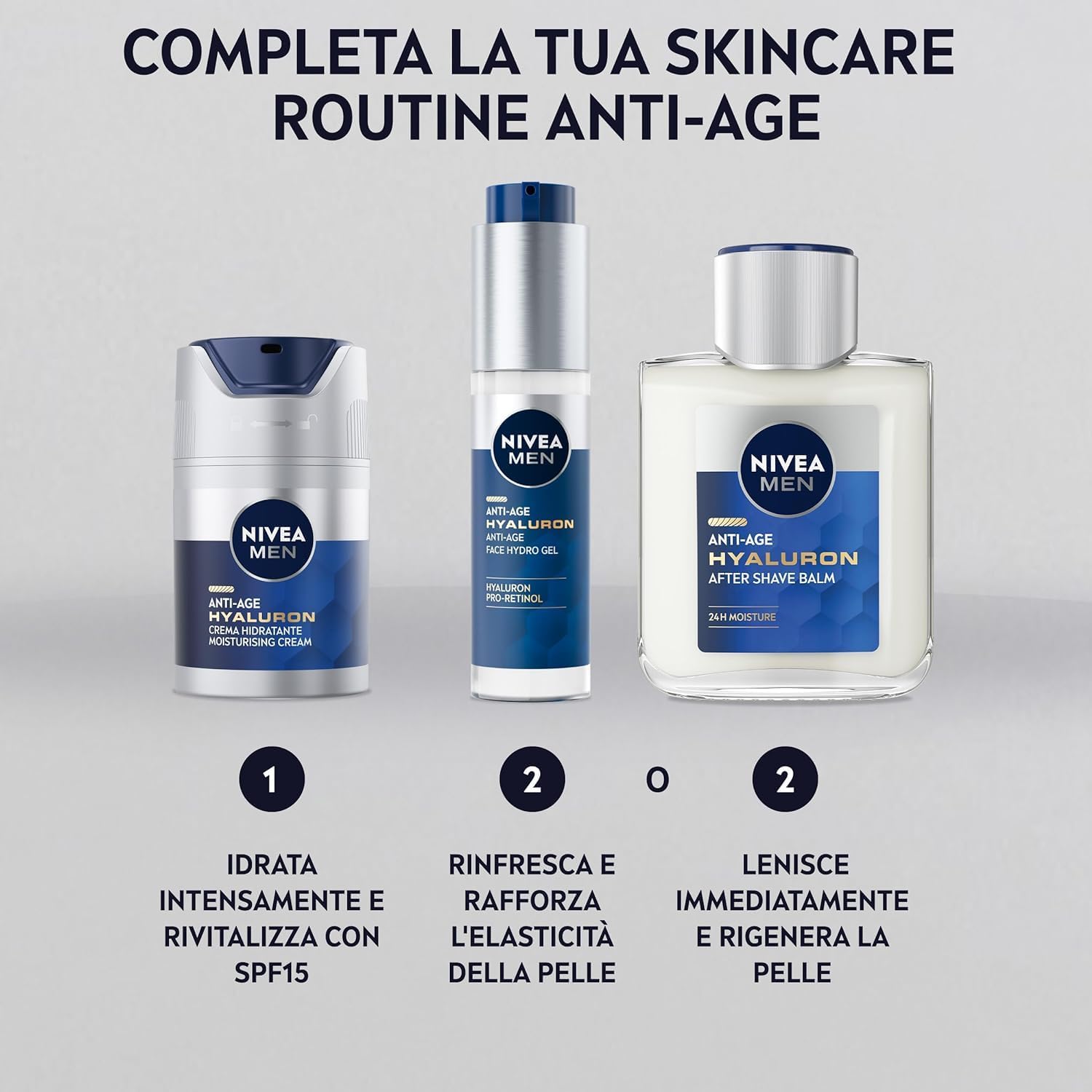 Thumbnail 6 de NIVEA MEN Anti-Age Hyaluron balsamo dopobarba uomo con acido ialuronico, 100 ml