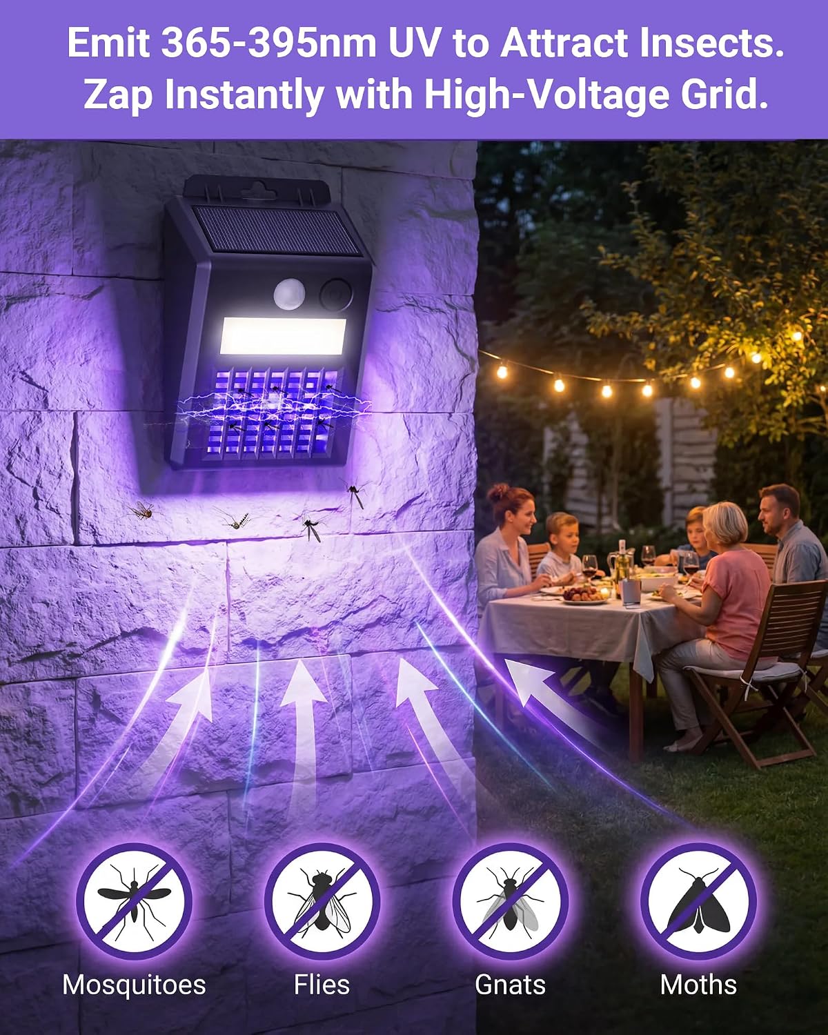 Thumbnail 6 de Peepst Solar Bug Zapper with 3 Modes