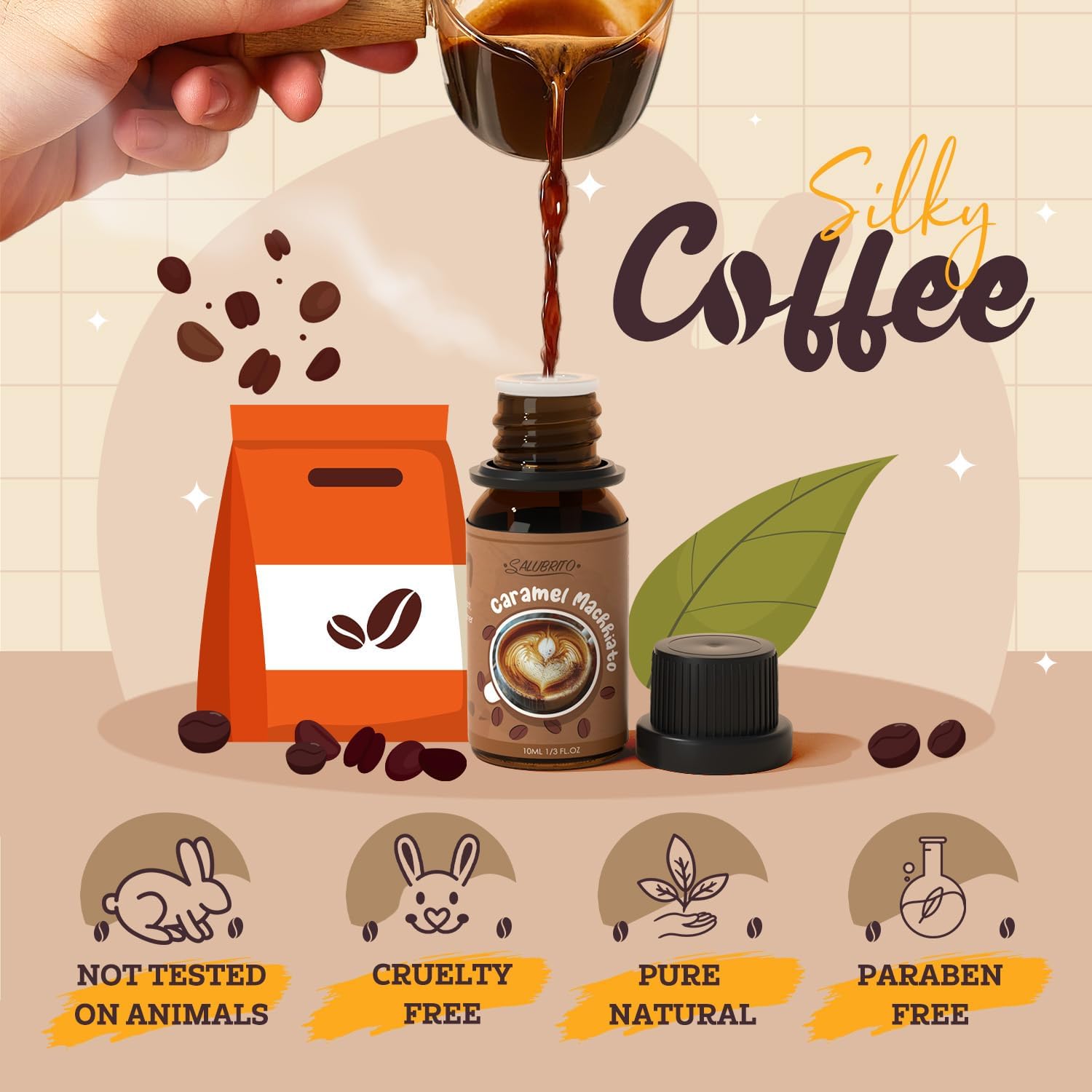 Detalle 2 de SALUBRITO Coffee Essential Oils Set for Diffusers