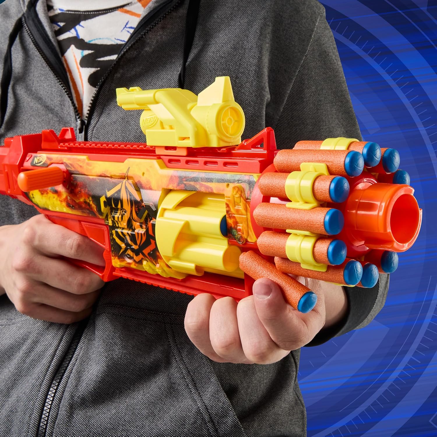 Detalle de Nerf Loadout FlareFusion Blaster 18 fléchettes