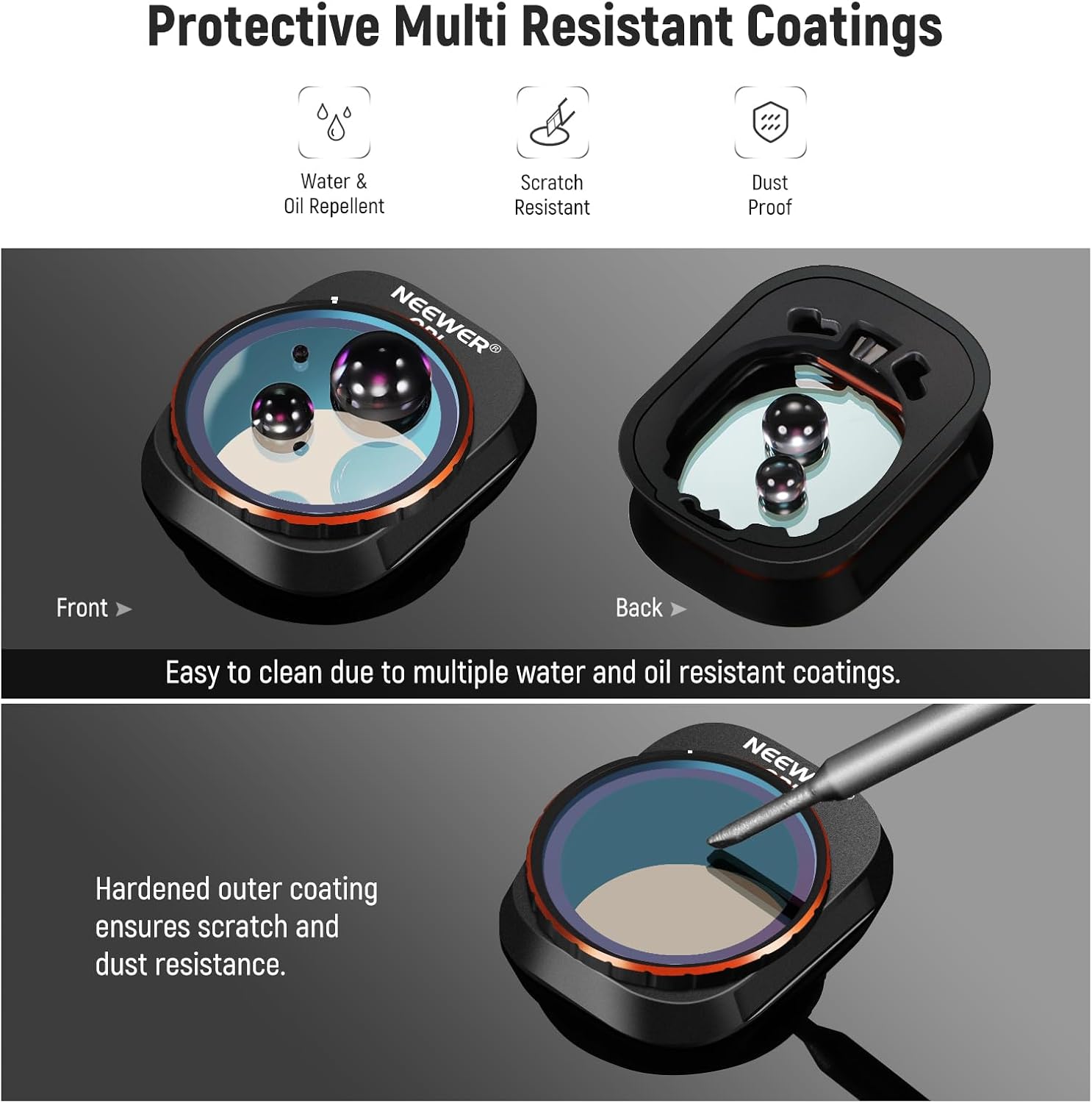 Thumbnail 6 de NEEWER Snap On ND&CPL Filter Set for DJI Mini 4 Pro (6 Pack) with Ultra Slim Frame