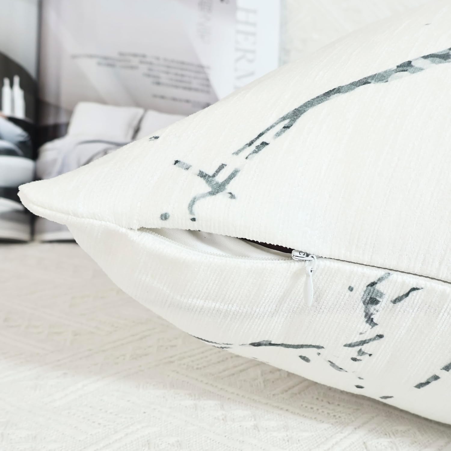 Detalle de OYIMUA Chenille Cushion Covers 45 x 45 cm ๐
