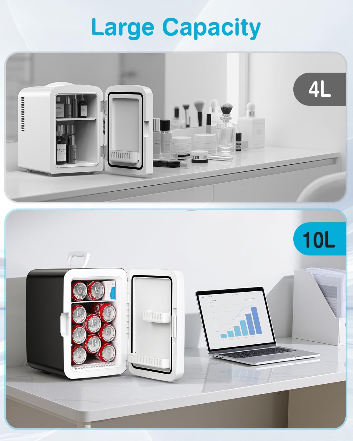 Detalle de Antarctic Star Compact Mini Fridge 10L