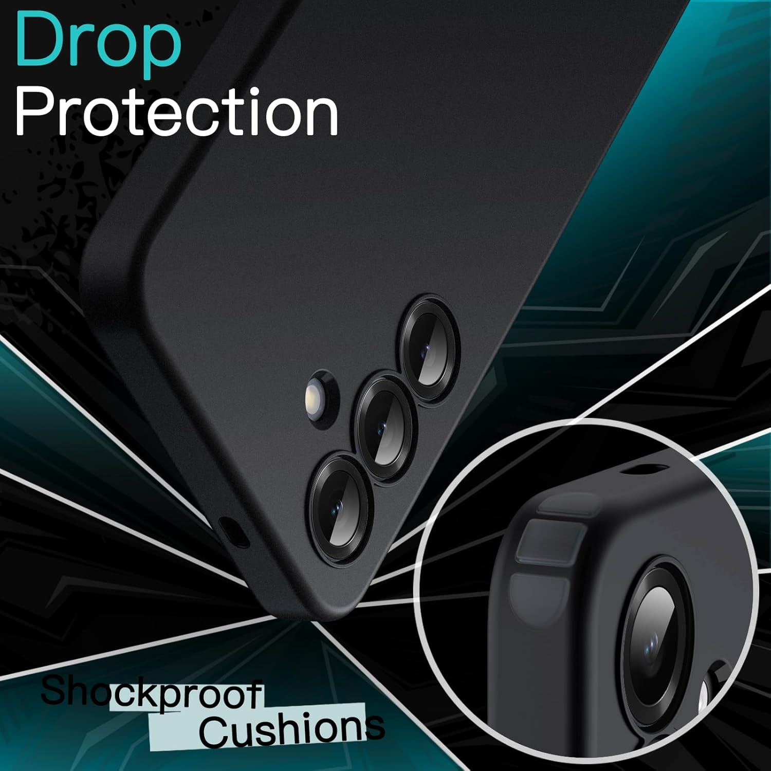 Thumbnail 3 de JETech Cover Slim per Samsung Galaxy S25 5G: protezione discreta con lente fotocamera a vista