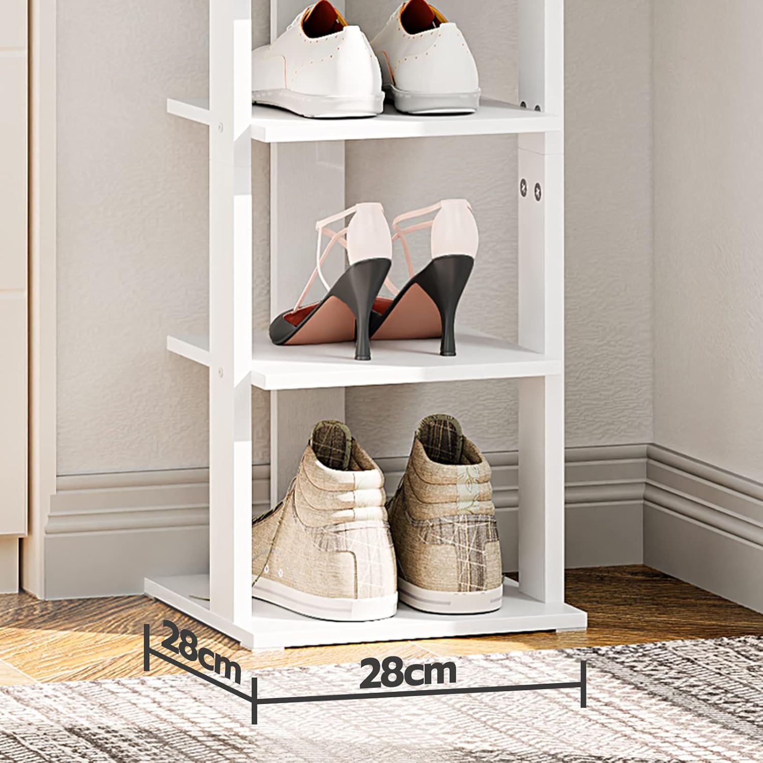 Thumbnail 2 de HOOBRO Scarpiera a 8 Livelli EWT07XJ01G1: scaffale porta-scarpe stretto, stabile e versatile