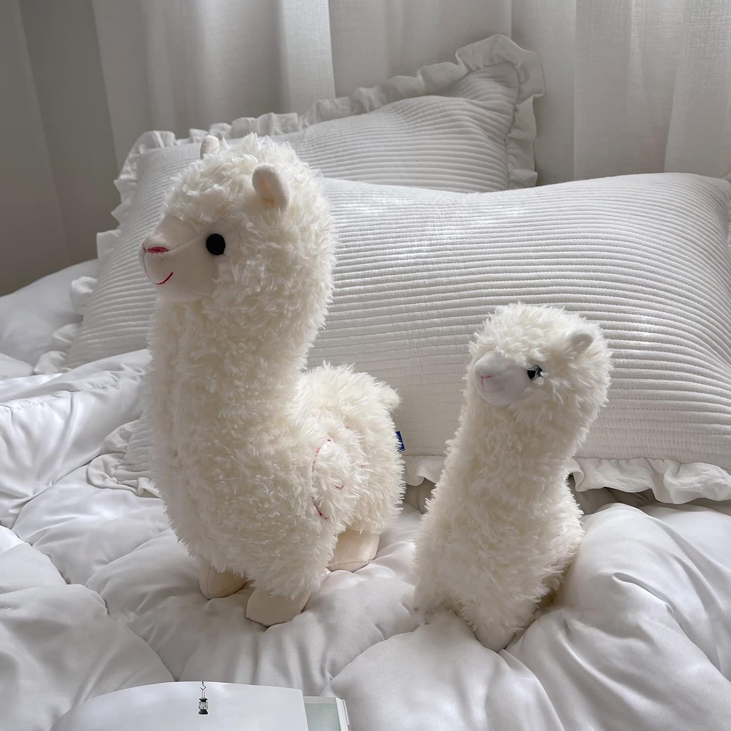 Thumbnail 4 de Celawork Alpaka Kuscheltier – Stand-Alpaka, 25 cm, Weiß