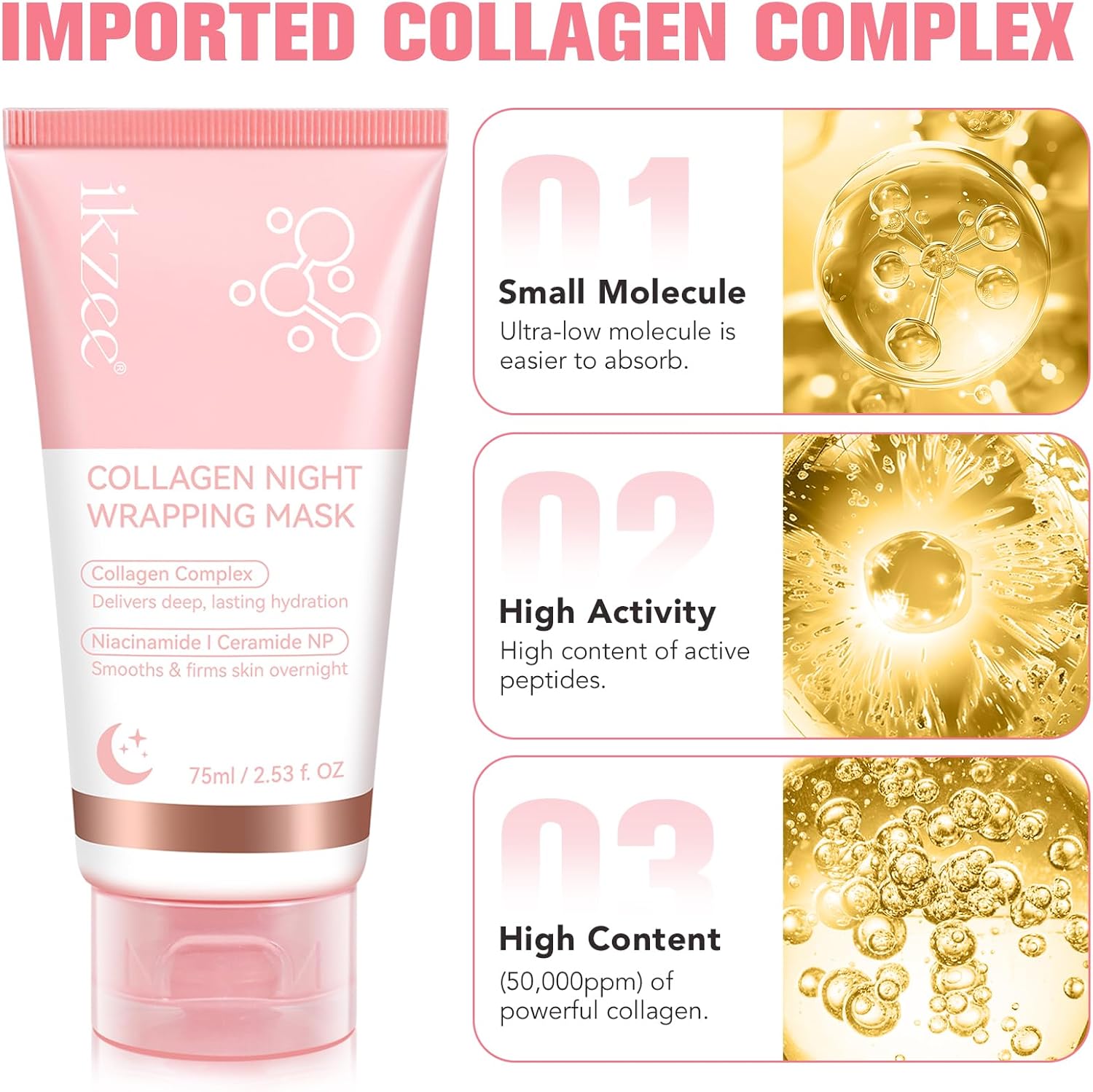 Detalle 2 de Collagen Night Wrapping Mask Mascarilla nocturna 24h