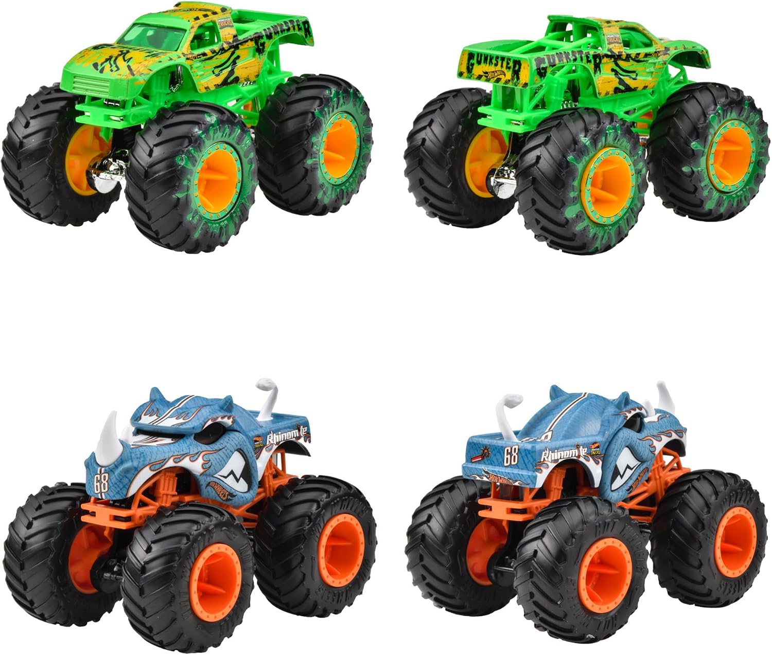 Detalle 2 de Hot Wheels FYJ44-983C モンスタートラック 1:64アソート 8台セット
