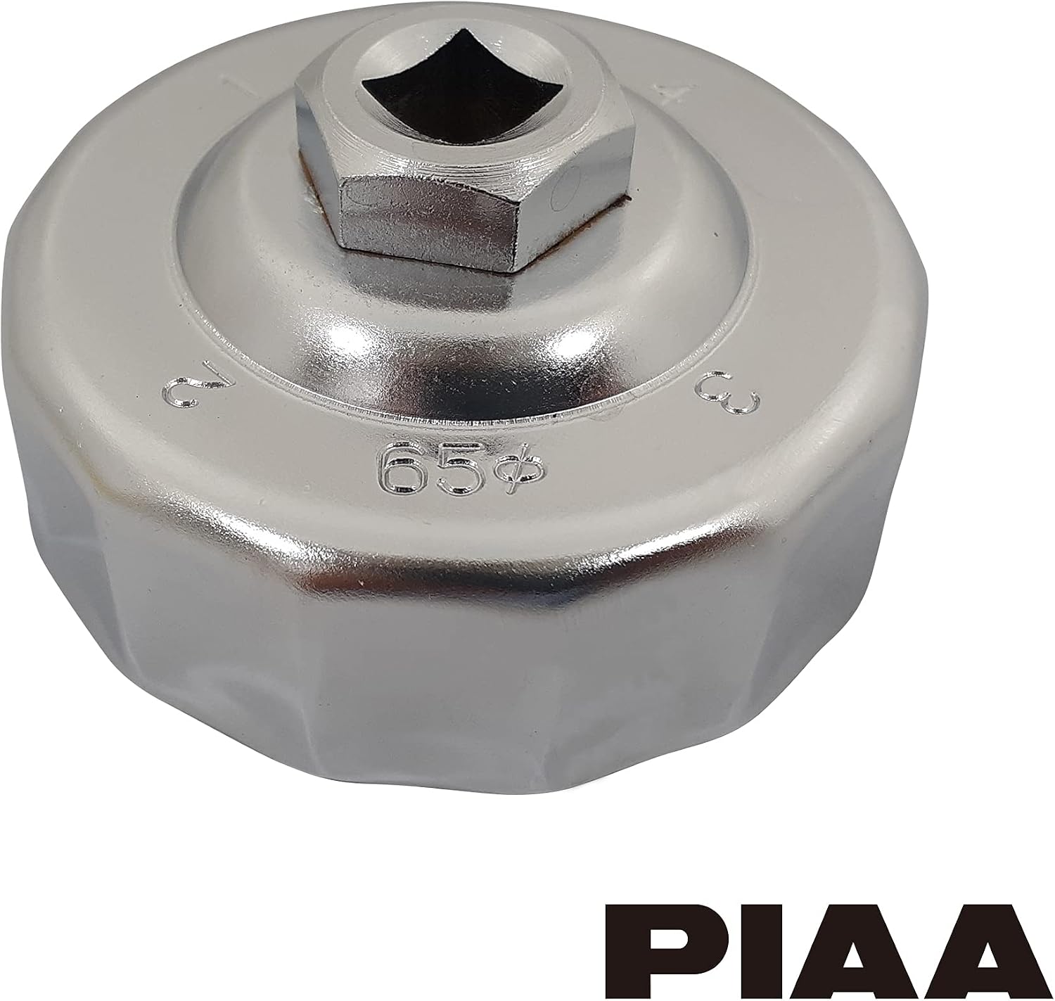 Detalle 2 de PIAA W65 オイルフィルター用カップ型レンチ 65mm径・ステンレス鋼製・トルクメーター付き
