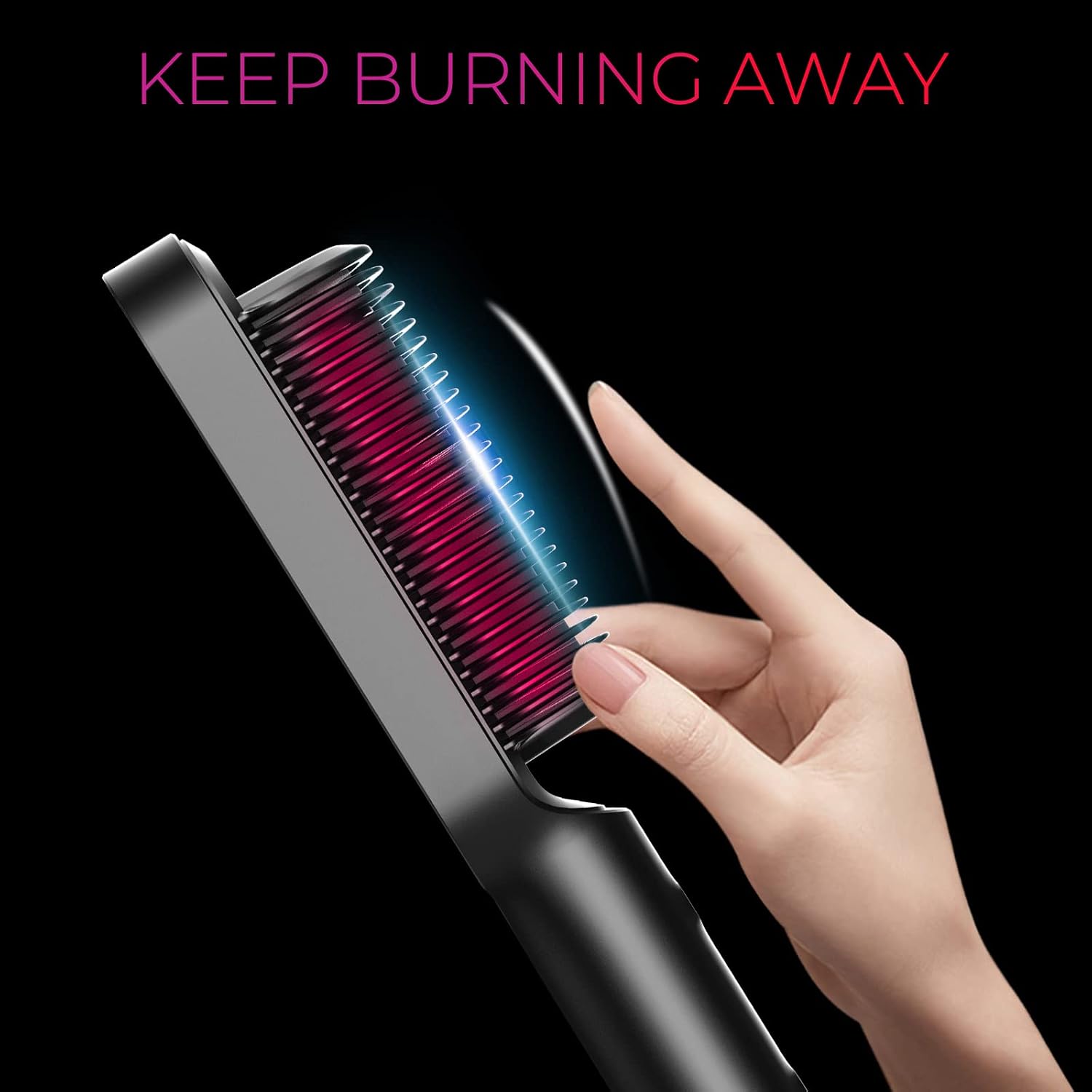 Detalle 2 de TYMO HC100 RING Hair Straightening Brush, 5 Heat Settings, Dual Voltage
