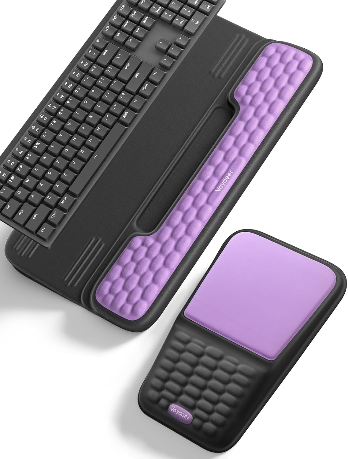 Detalle de Vaydeer STH#03A Keyboard Stand and Mouse Pad Set with Memory Foam Wrist Rest