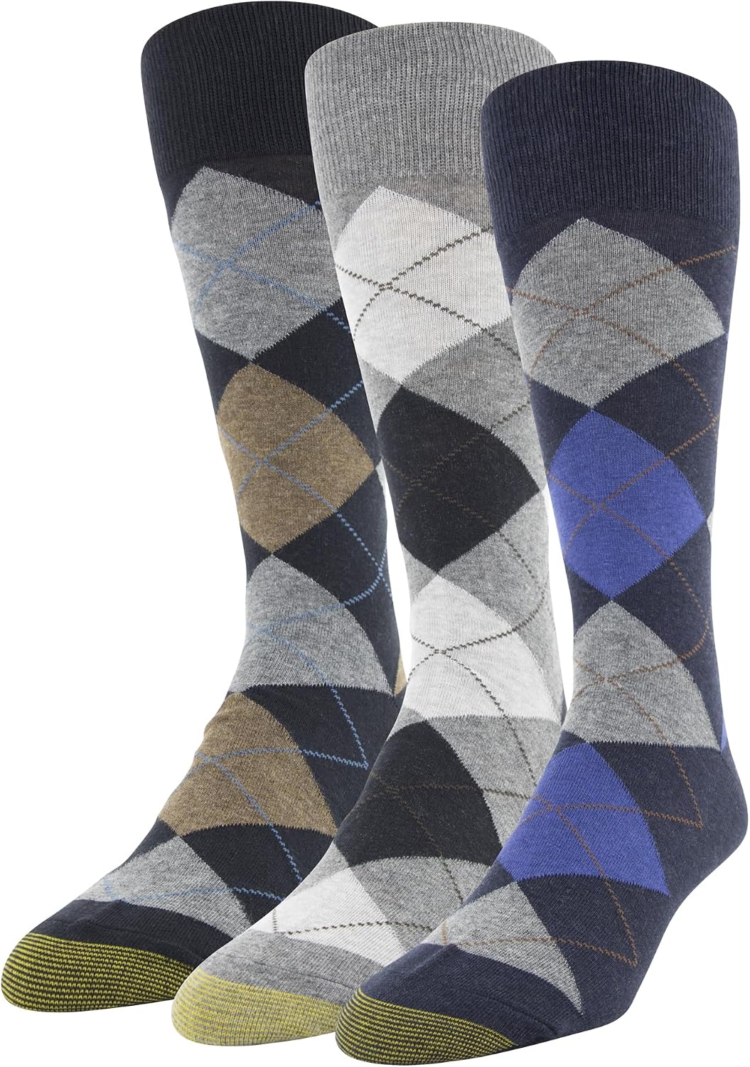 Thumbnail 6 de GOLDTOE Men's Argyle Dress Socks, 3-Pair Pack