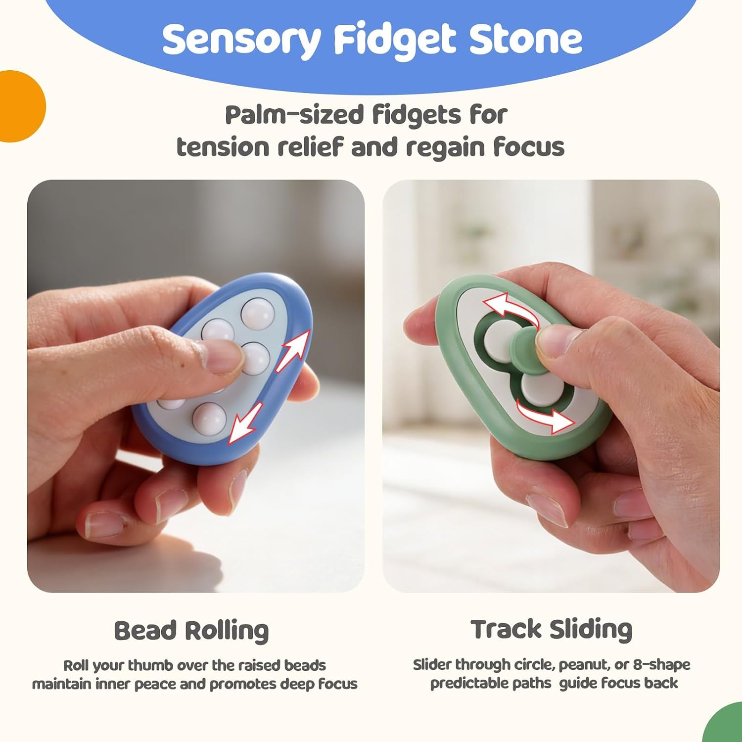 Detalle de SMALL FISH 4-in-1 Sensory Fidget Toys, 4-Piece Set for Quiet Focus