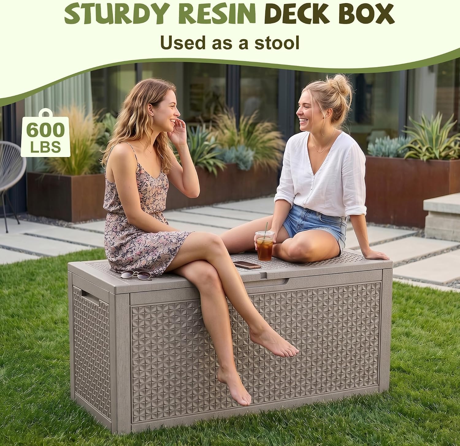 Detalle de ATMELT Outdoor Storage Box 180 Gallon