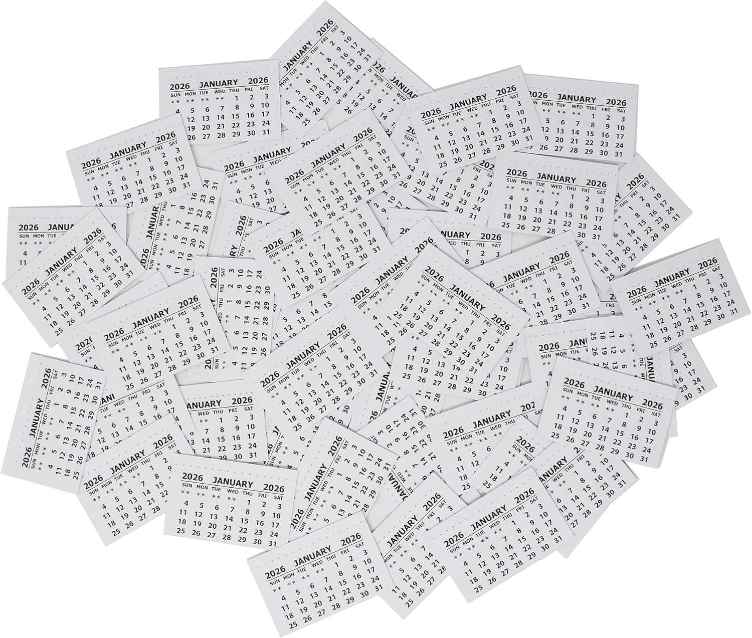 Detalle de Bright Ideas 2026 Pack of 50 Calendar Tabs Inserts for School Crafts
